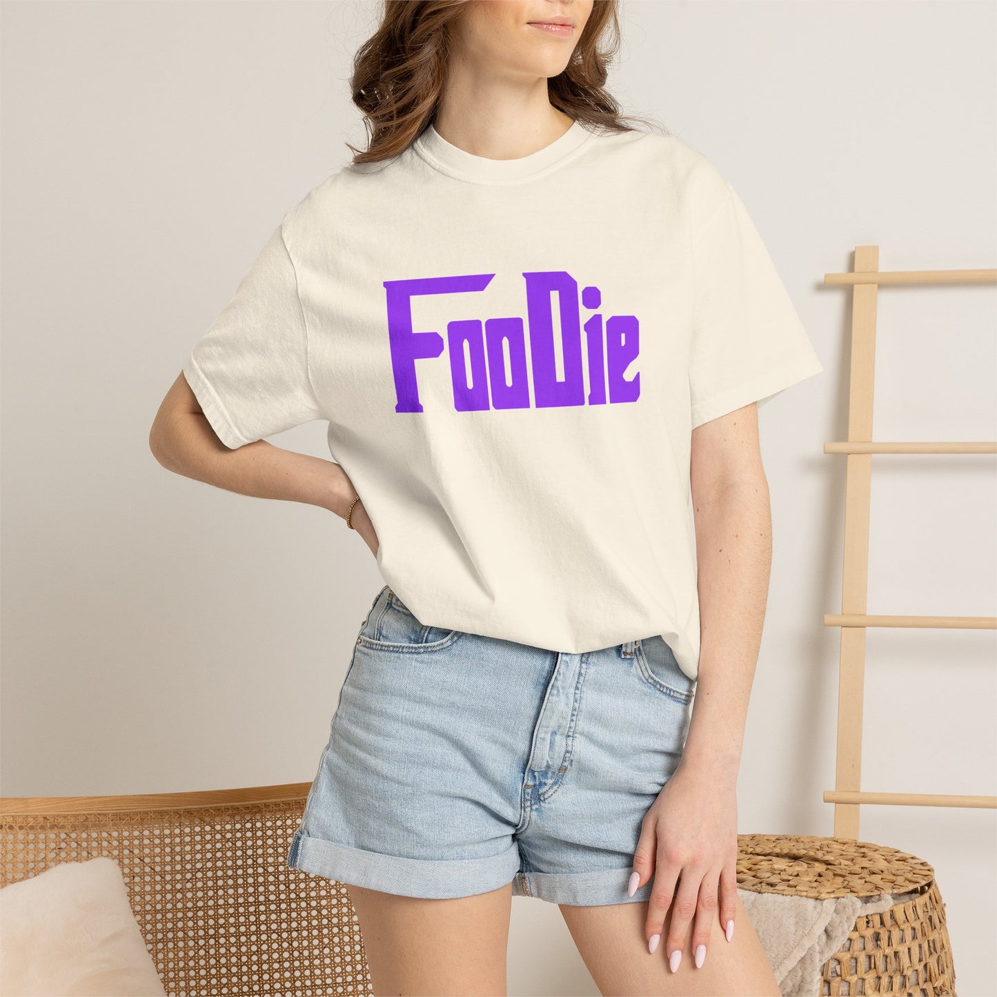 LO.E.F Foodie Unisex Tee Shirt (Bright Purple)