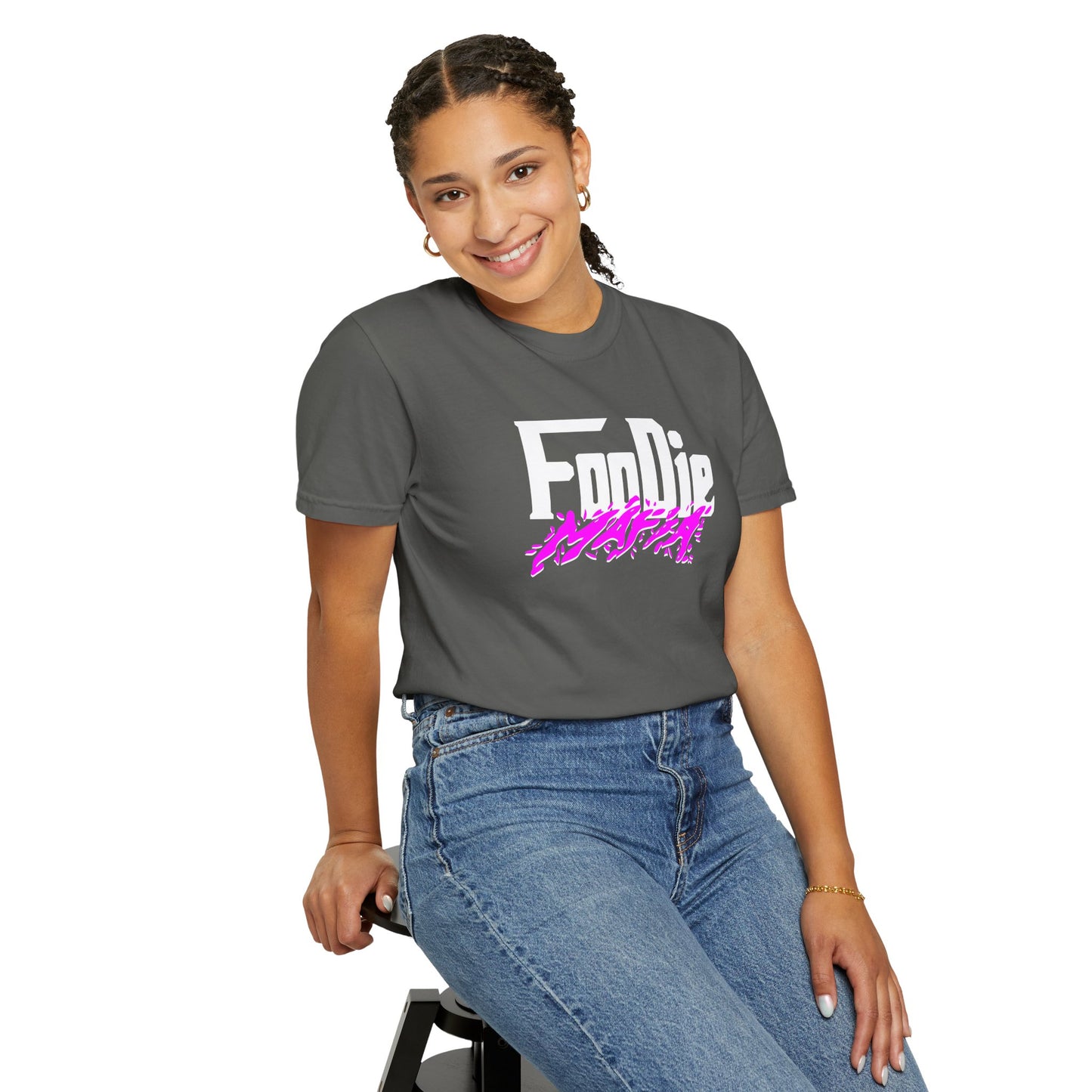 L.O.E.F Foodie Mafia Unisex Tee Shirt  (Purple)