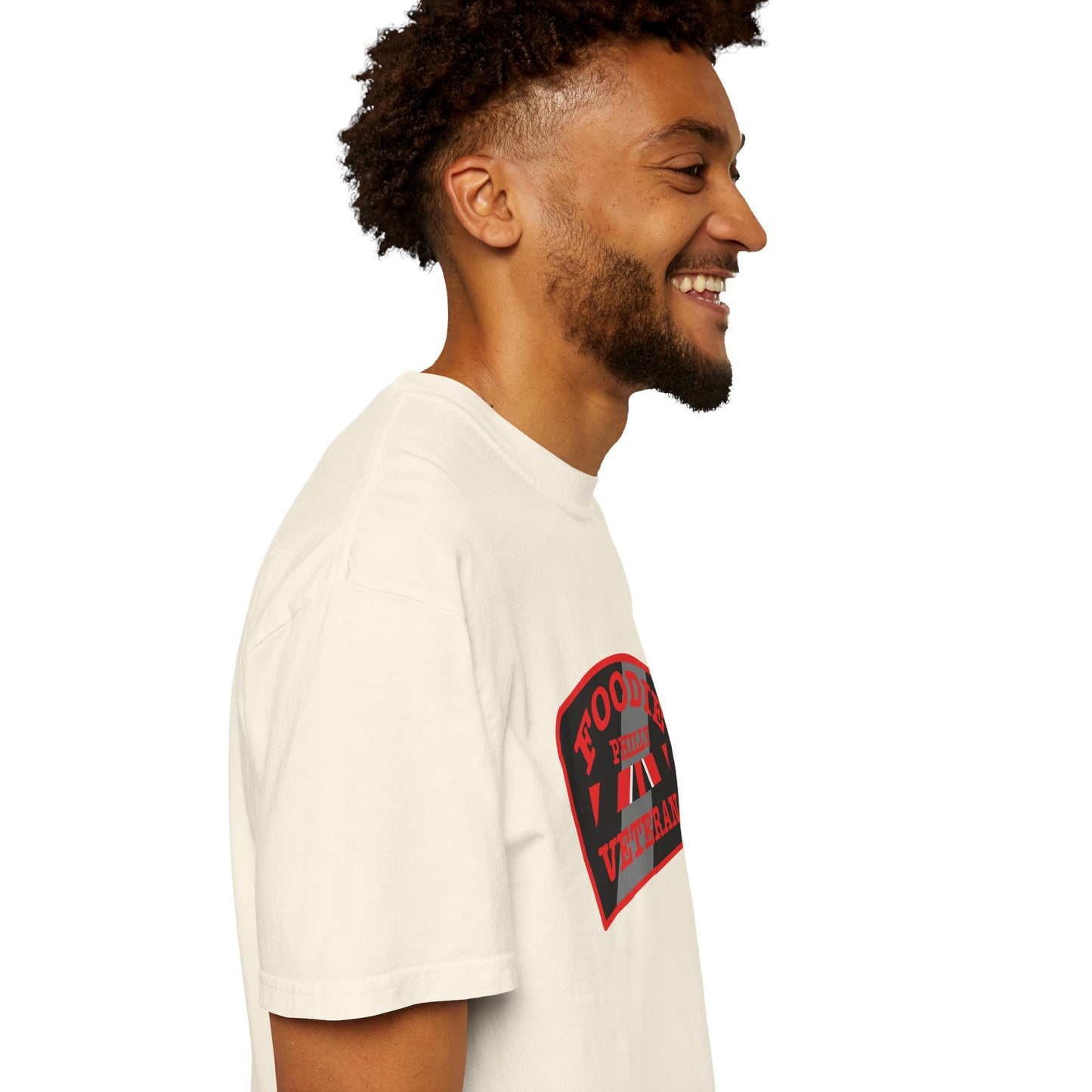L.O.E.F Foodie Veteran PHILLY Unisex Tee Shirt (Red)