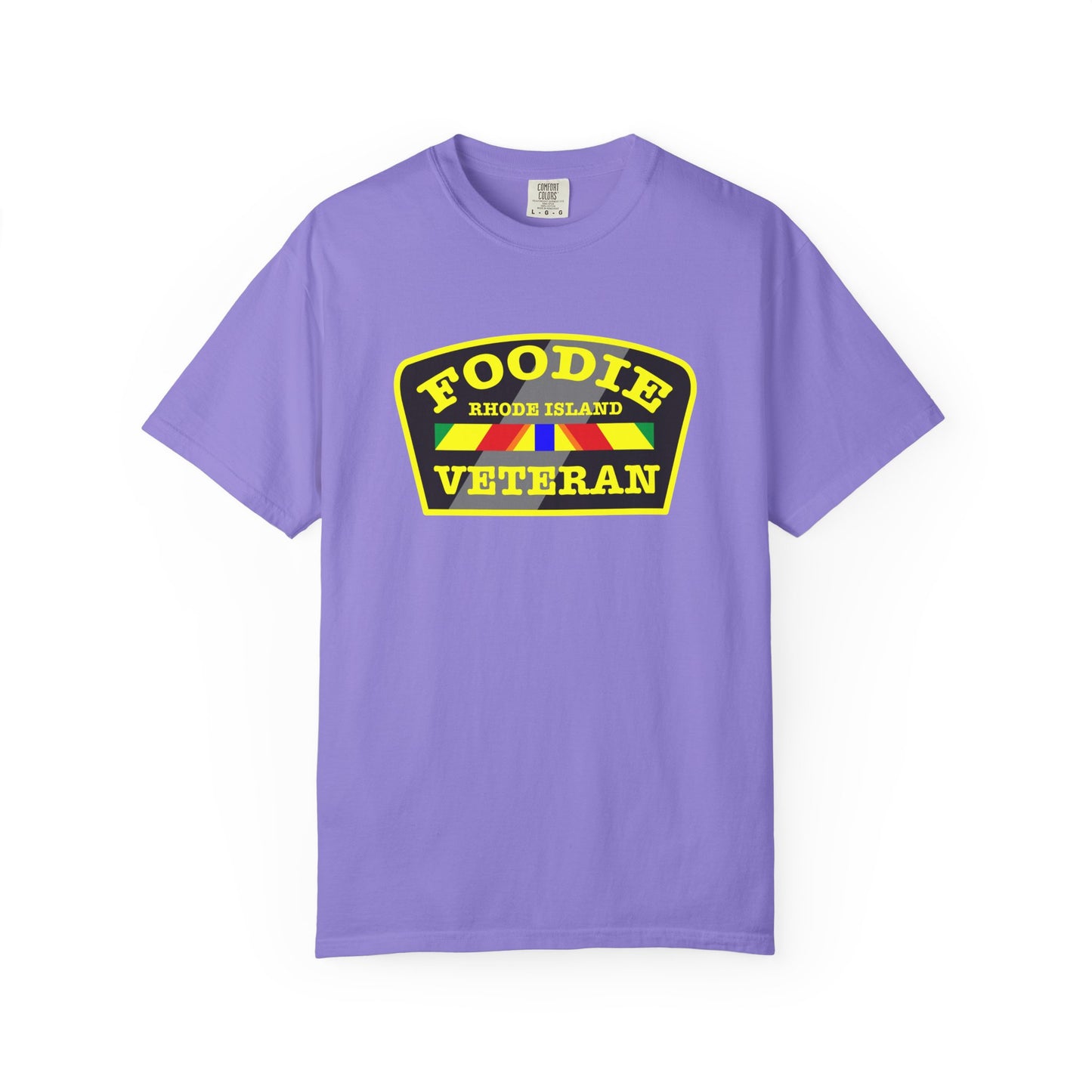 L.O.E.F Foodie Veteran RHODE ISLAND Unisex Tee Shirt (Yellow)