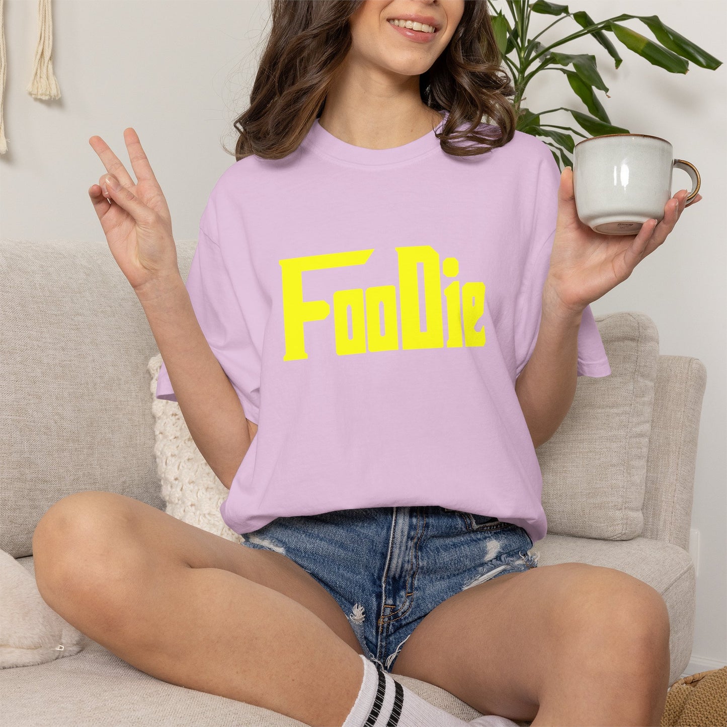 L.O.E.F Foodie Unisex Tee Shirt  (Yellow)
