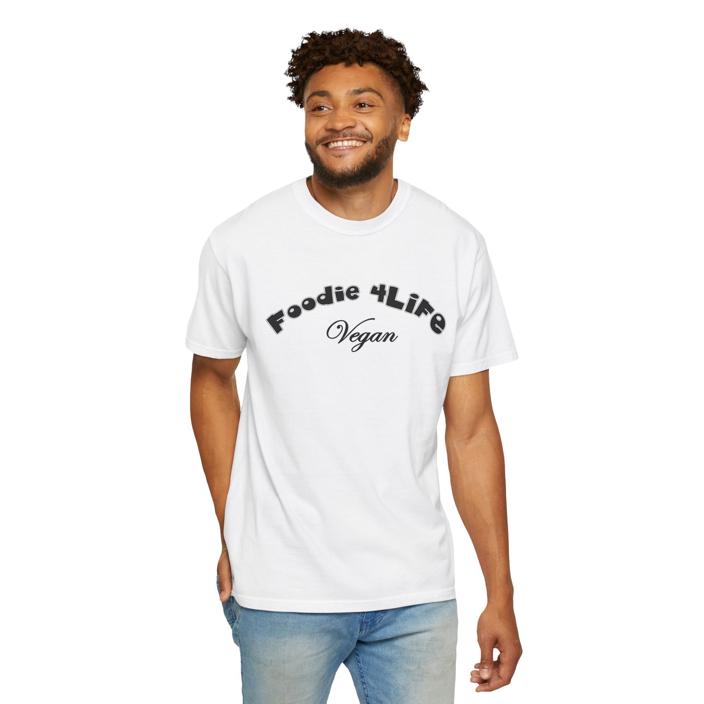 L.O.E.F Foodie 4Life Vegan Unisex Tee Shirt (Black)