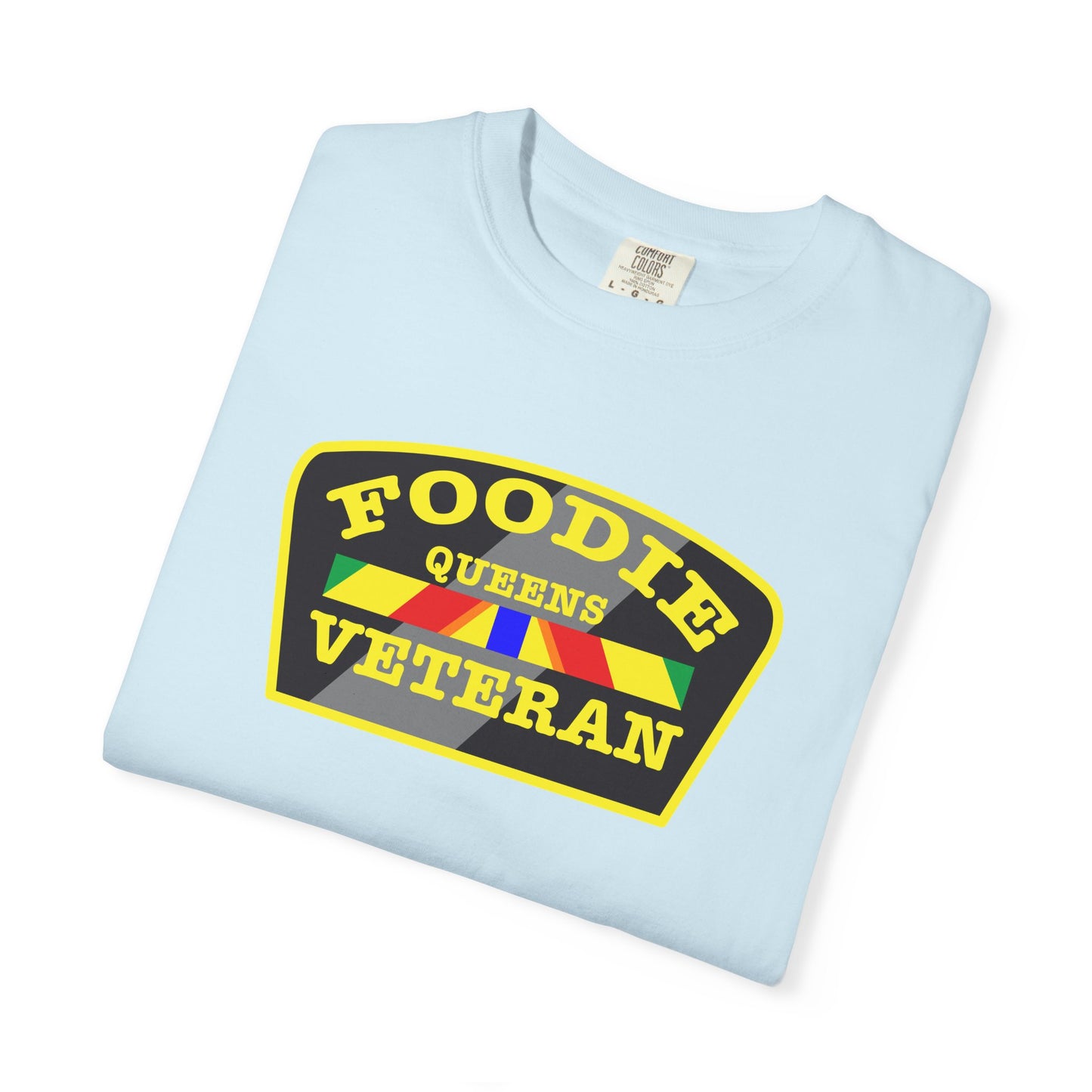 L.O.E.F Foodie Veteran QUEENS Unisex Tee Shirt (Yellow)