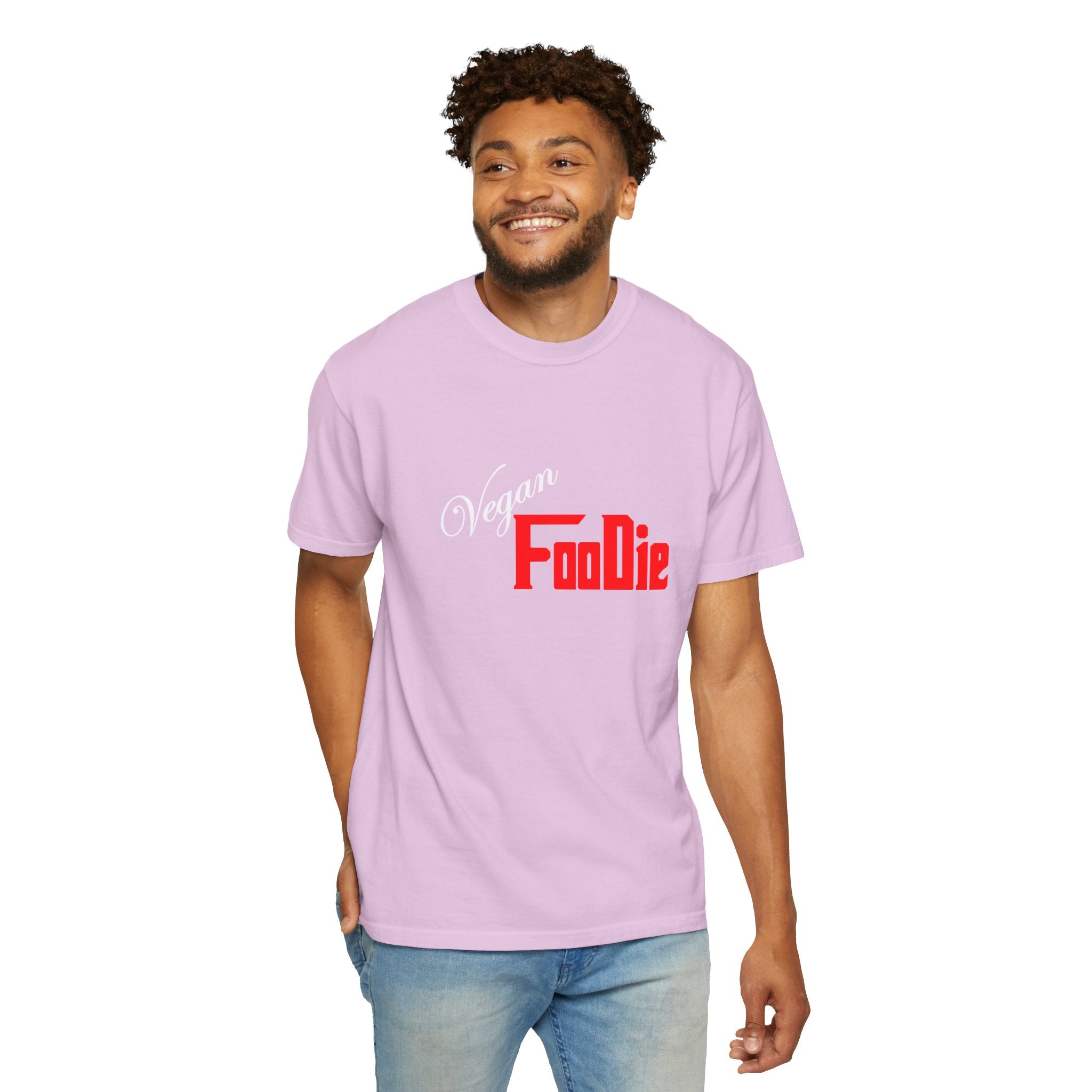 L.O.E.F Unisex Vegan Foodie Tee Shirt (Fiery Red)