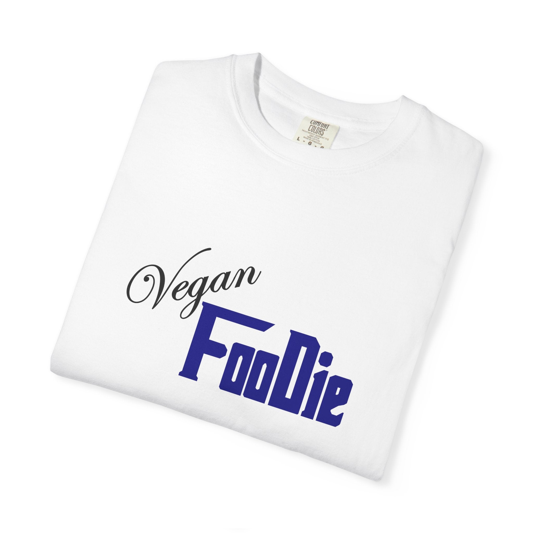 L.O.E.F Unisex Vegan Foodie Tee Shirt (Dark Blue)