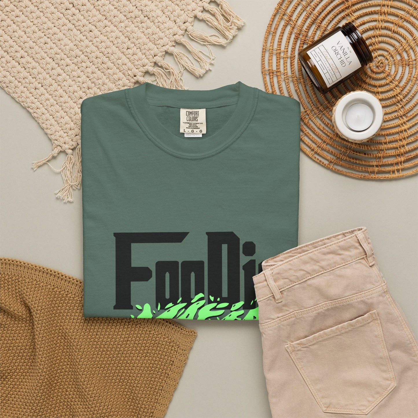 L.O.E.F Foodie Mafia Tee Shirt (Mint Green)