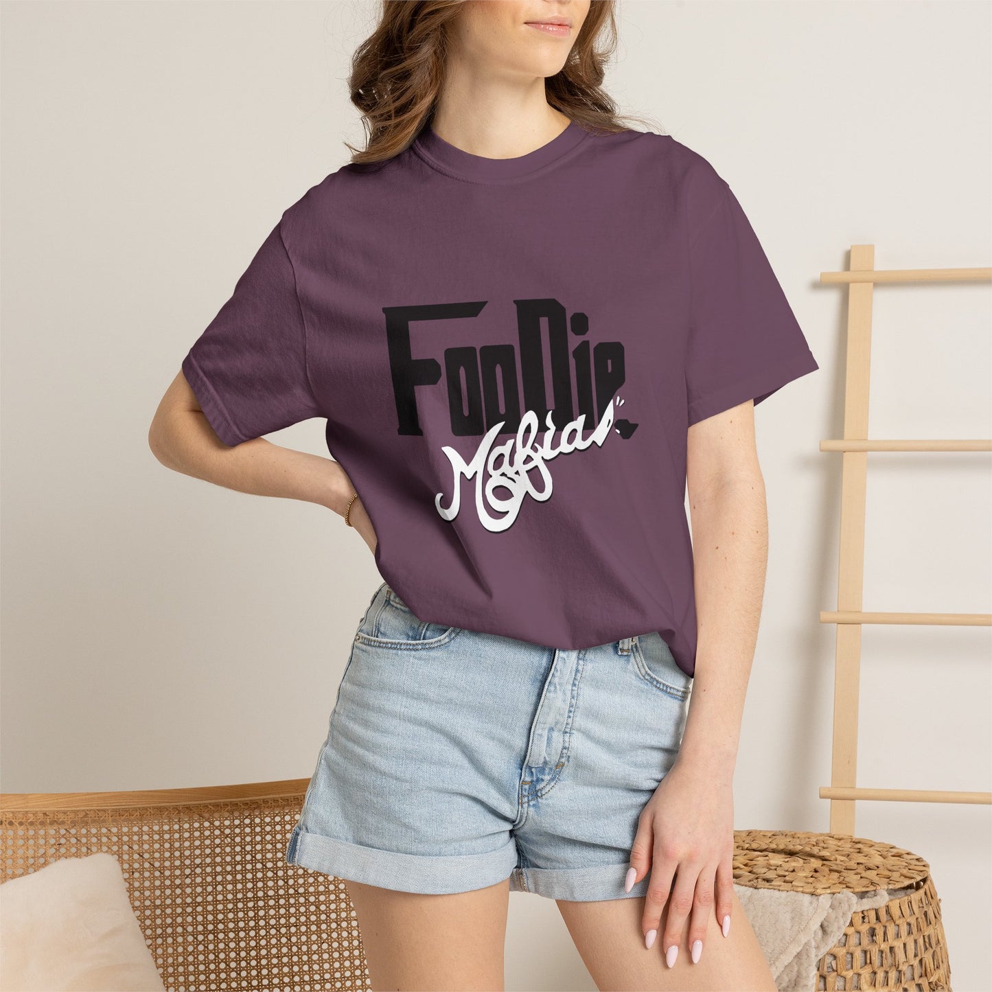 L.O.E.F Foodie Mafia Unisex Tee shirt (White)