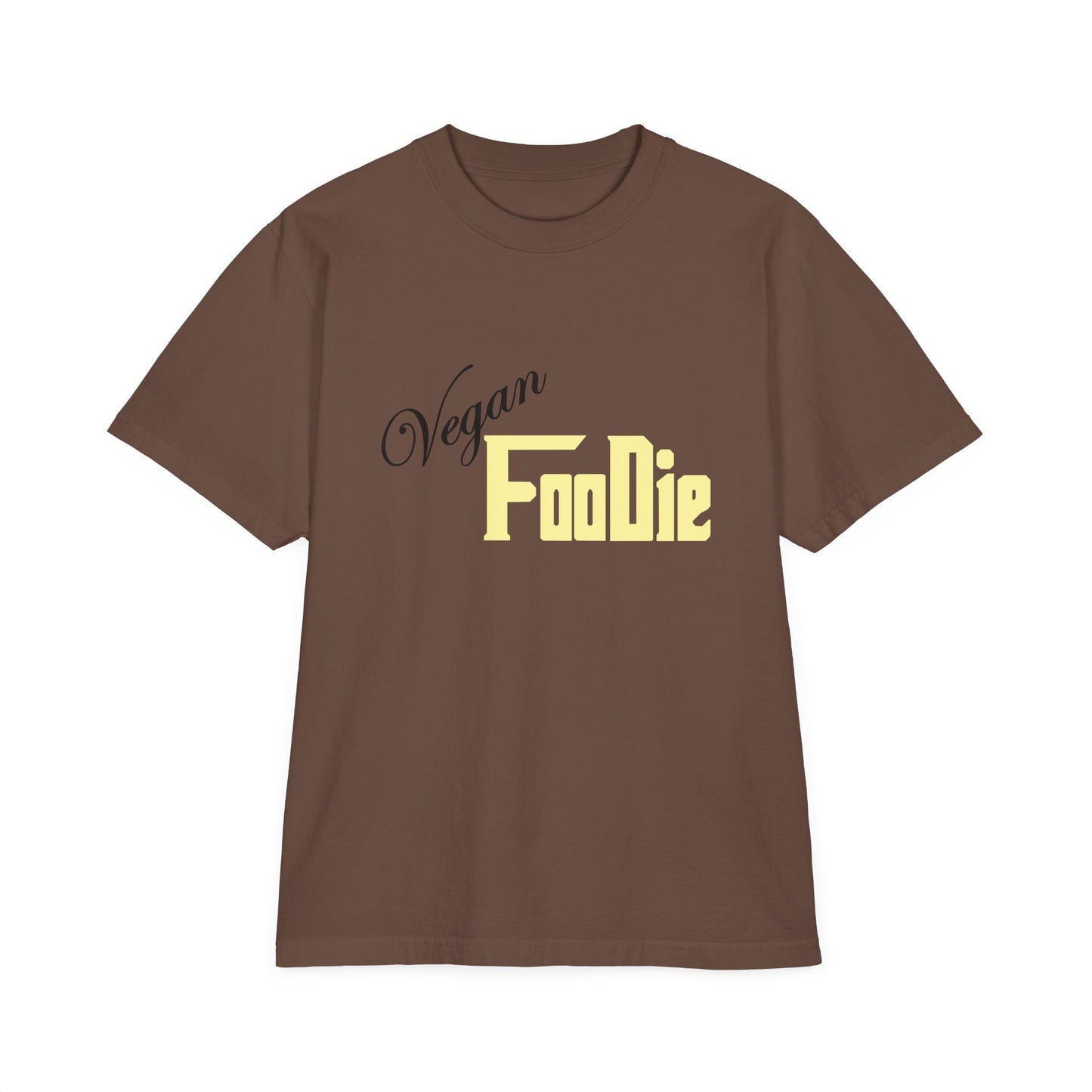 L.O.E.F Unisex Vegan Foodie Tee Shirt (Light Yellow)