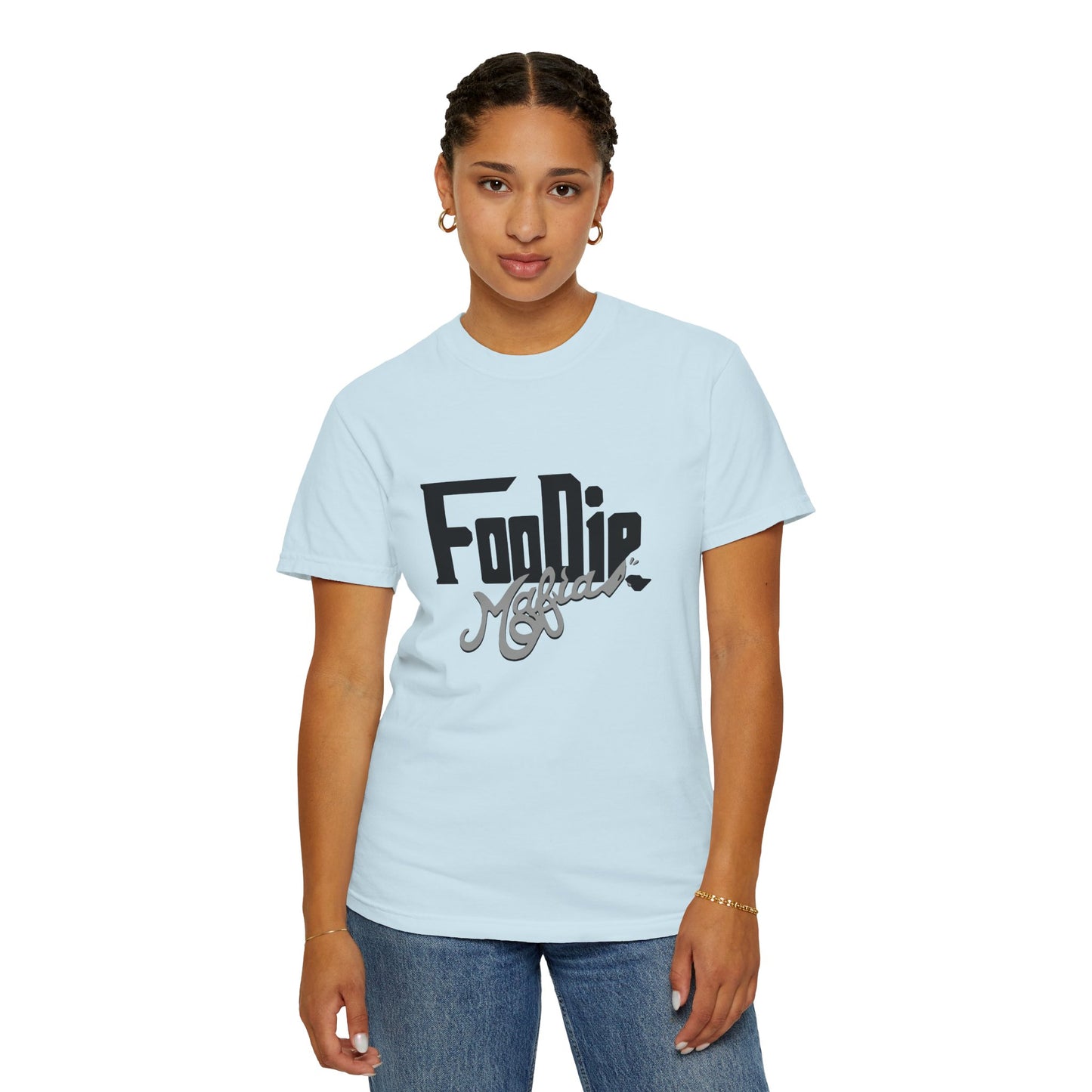 L.O.E.F Foodie Mafia Unisex Tee shirt (Metallic Grey)