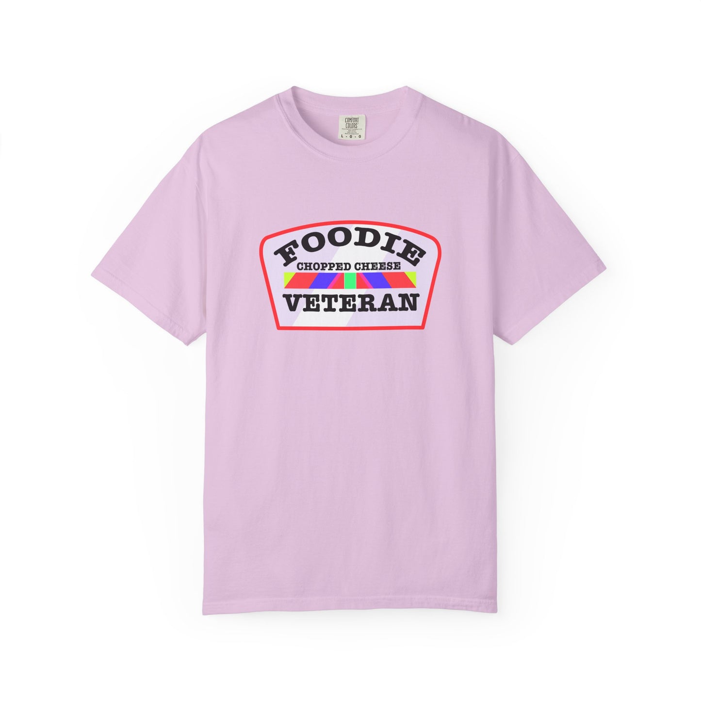 L.O.E.F Foodie Veteran Chopped Cheese Unisex Tee Shirt (Soft Pink)