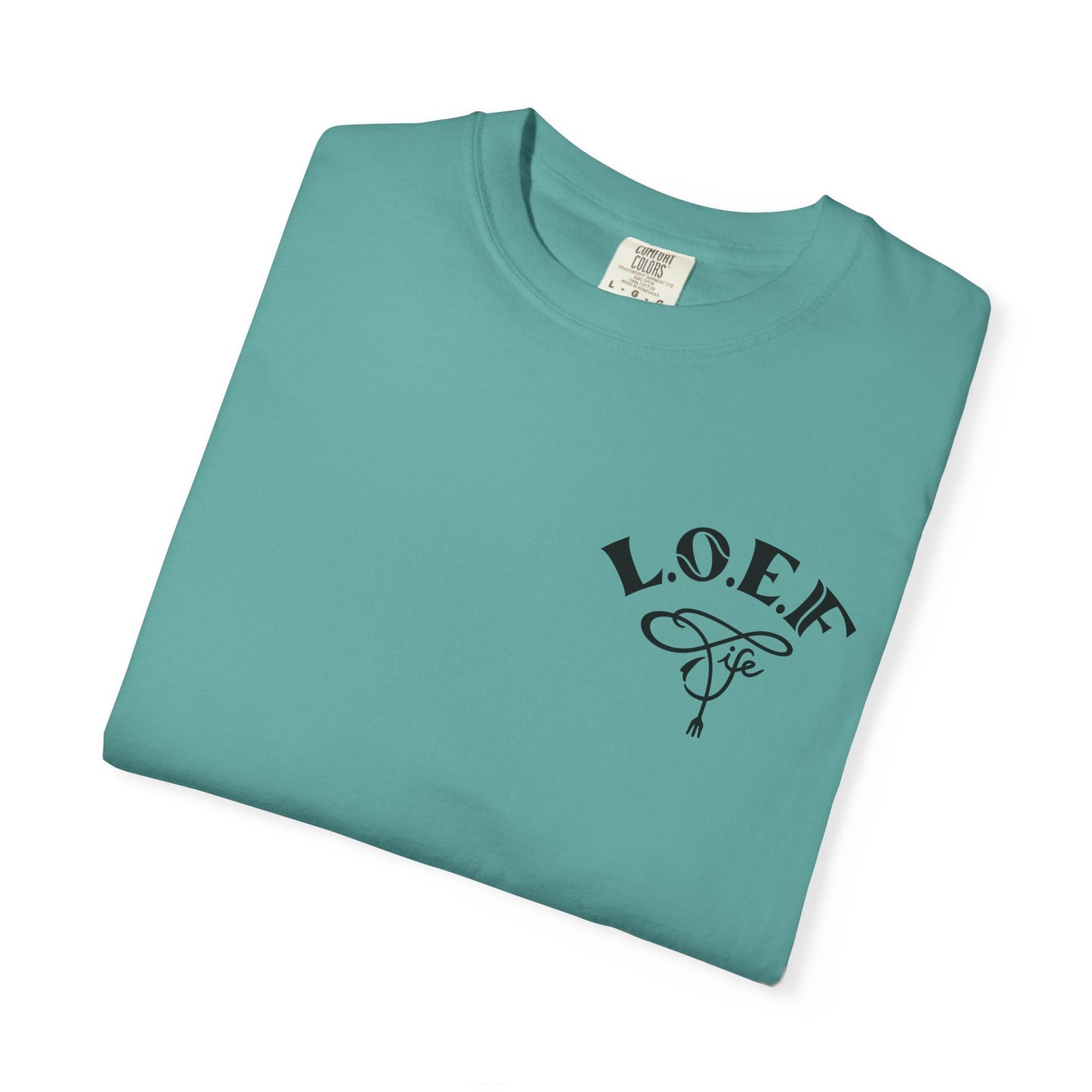 L.O.E.F Foodie 4Life Vegan Unisex Tee Shirt (Neon Yellow)