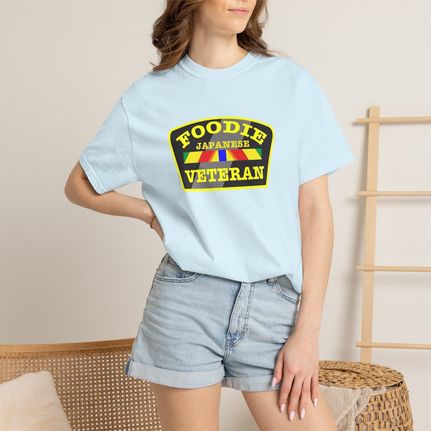 Foodie Veteran Japanese Flag T-Shirt