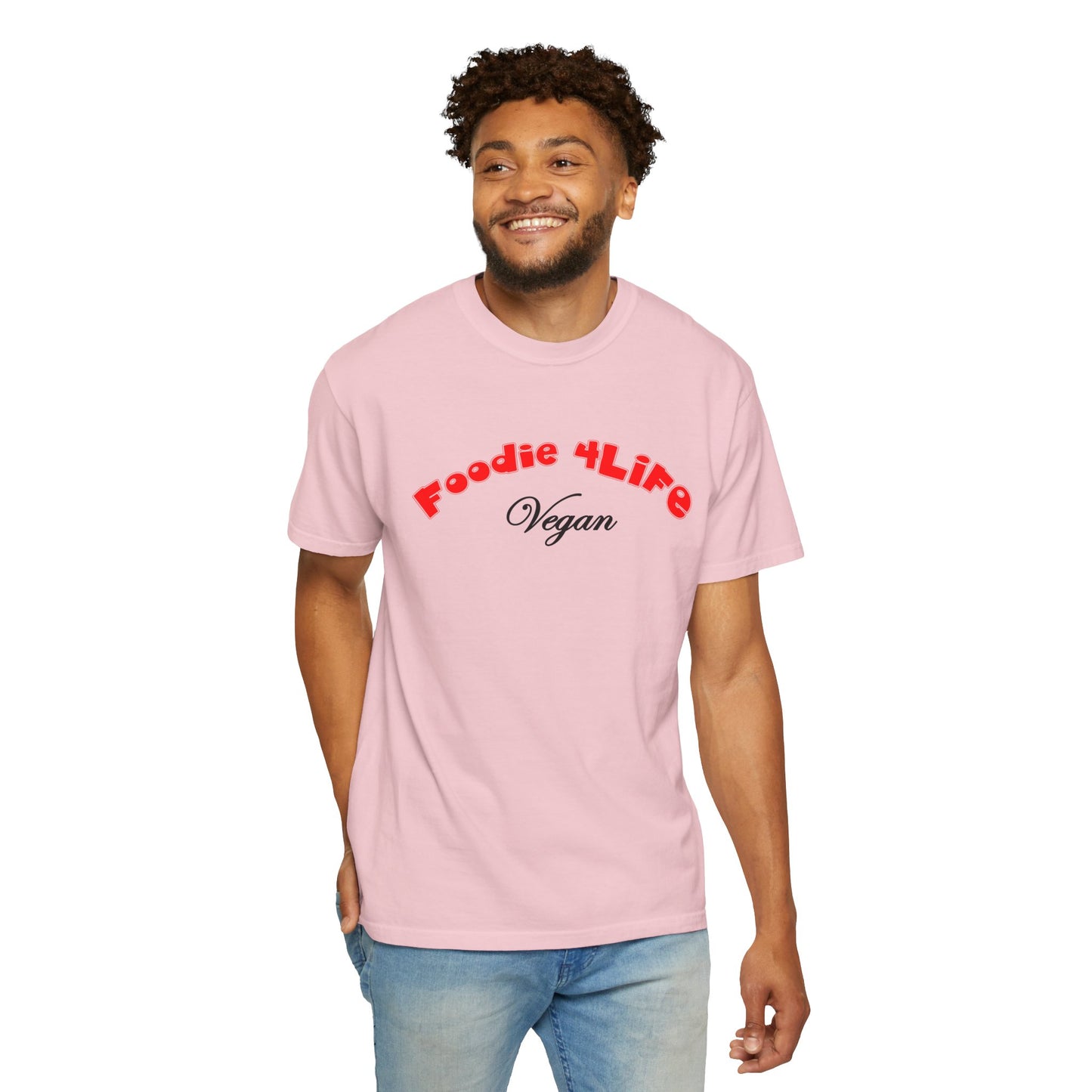 L.O.E.F Foodie 4Life Vegan Unisex Tee Shirt (Fiery Red)