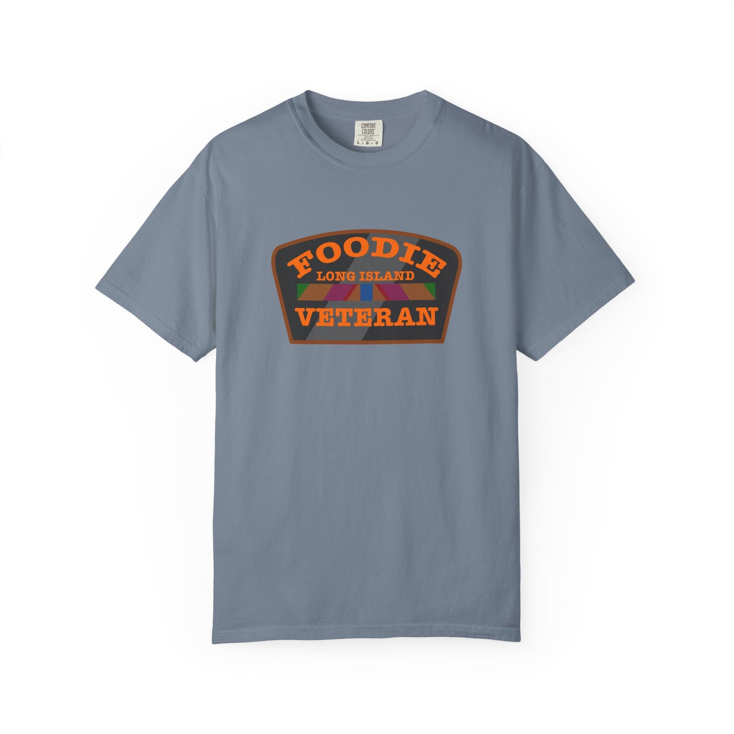 L.O.E.F Foodie Veteran Long Island Unisex Tee Shirt (Orange)
