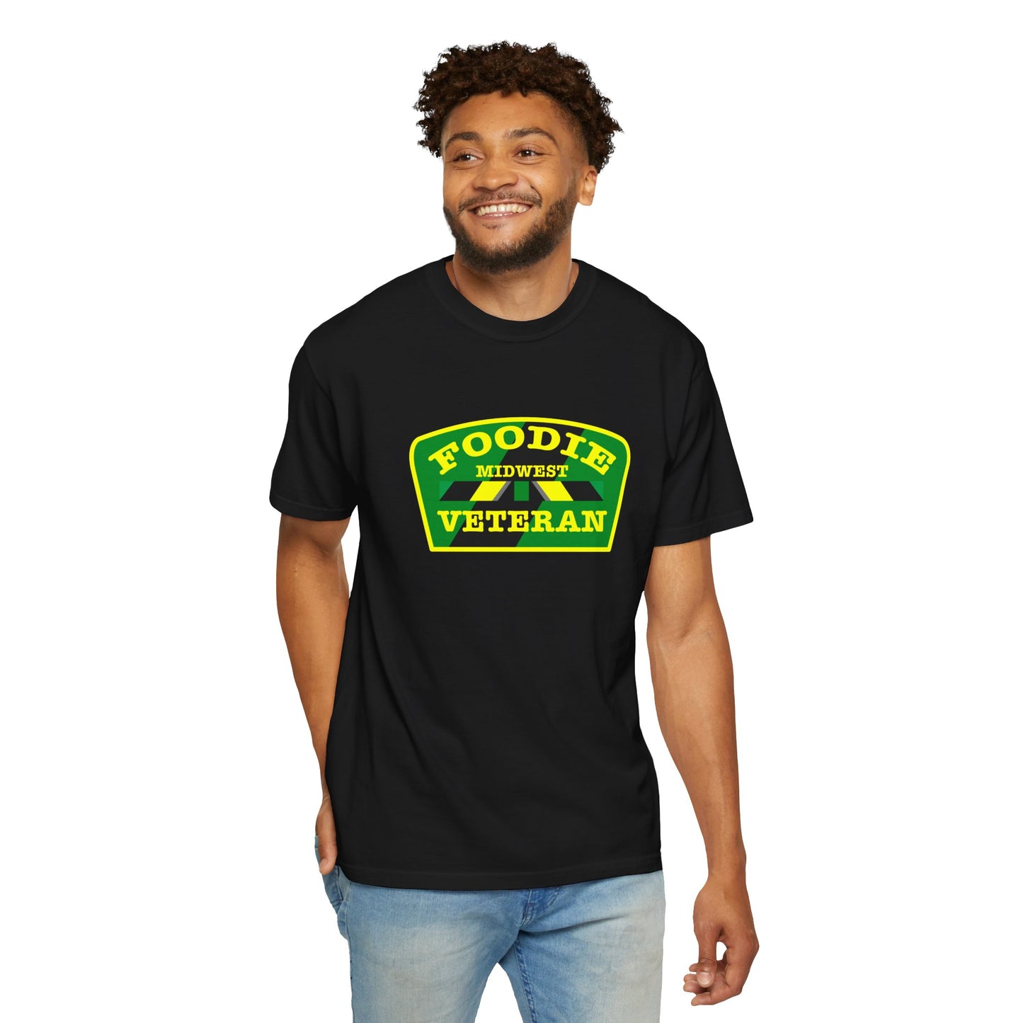 L.O.E.F Foodie Veteran MIDWEST Unisex Tee Shirt (Yellow)