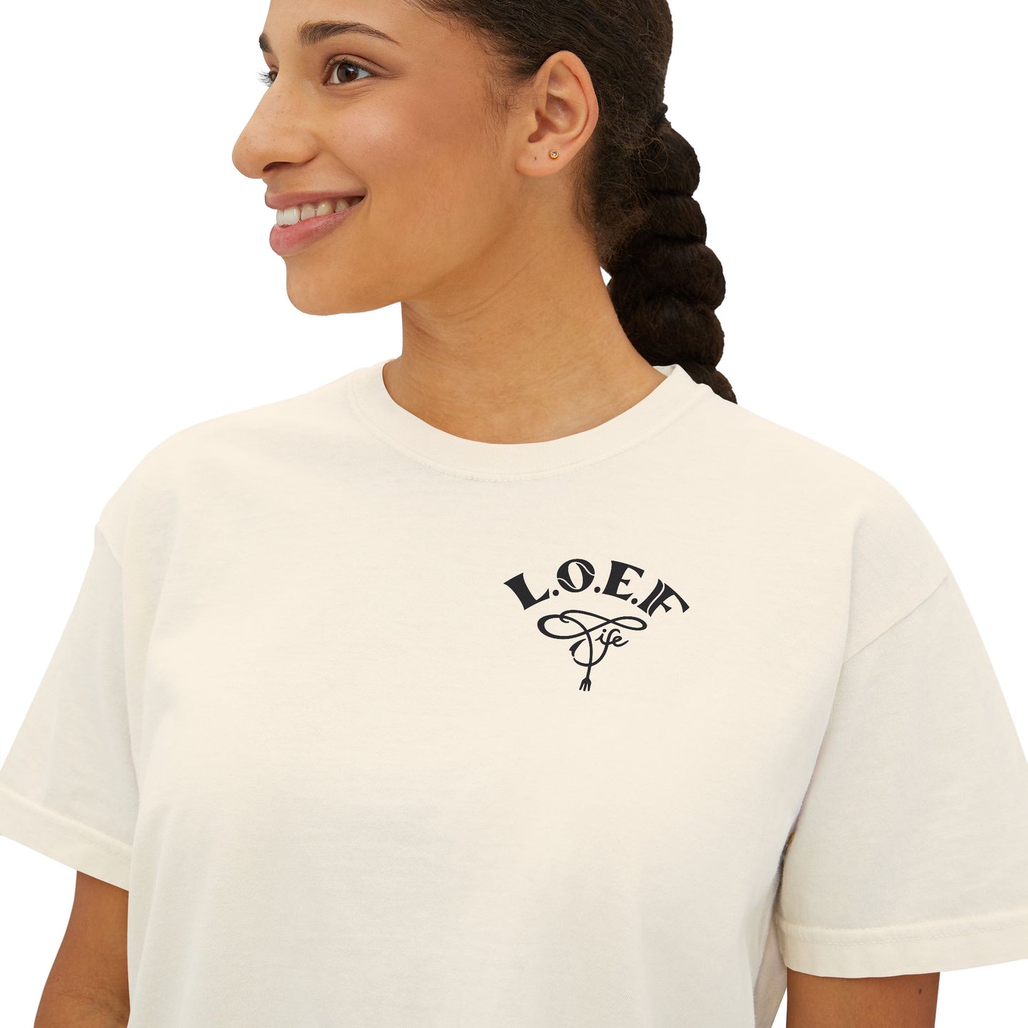 L.O.E.F Foodie 4Life Certified Boxy Tee (Fiery Red)