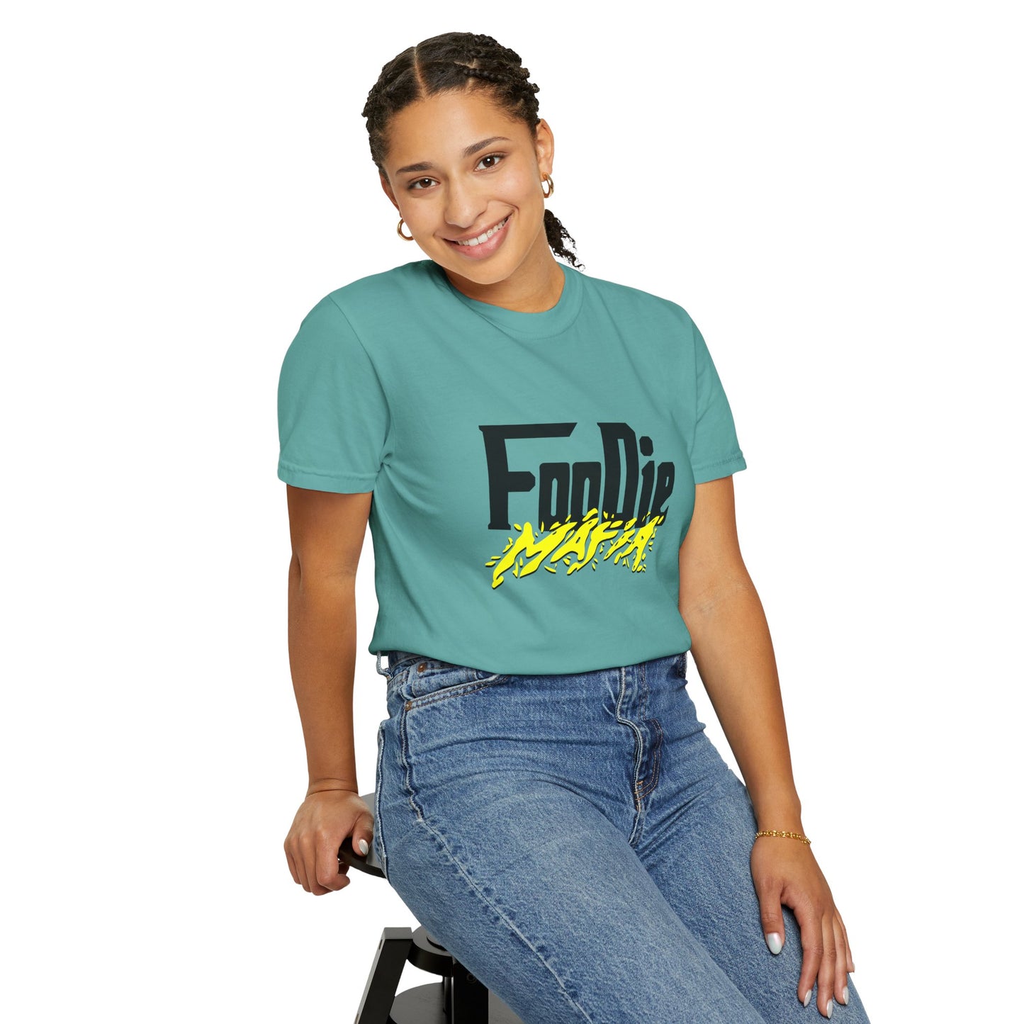 L.O.E.F Foodie Mafia Unisex Tee Shirt (Bright Yellow)
