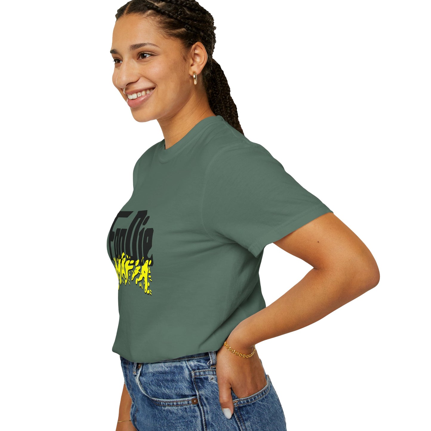 L.O.E.F Foodie Mafia Unisex Tee Shirt (Bright Yellow)