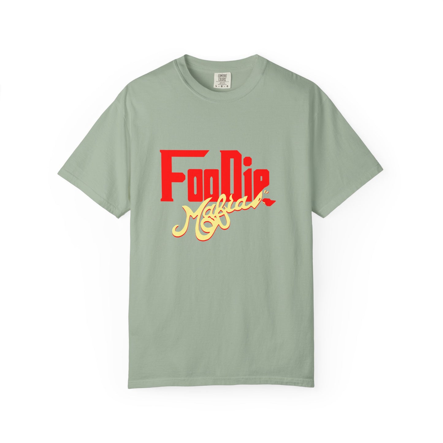 L.O.E.F Red Foodie Mafia Unisex Tee Shirt (Soft Yellow)