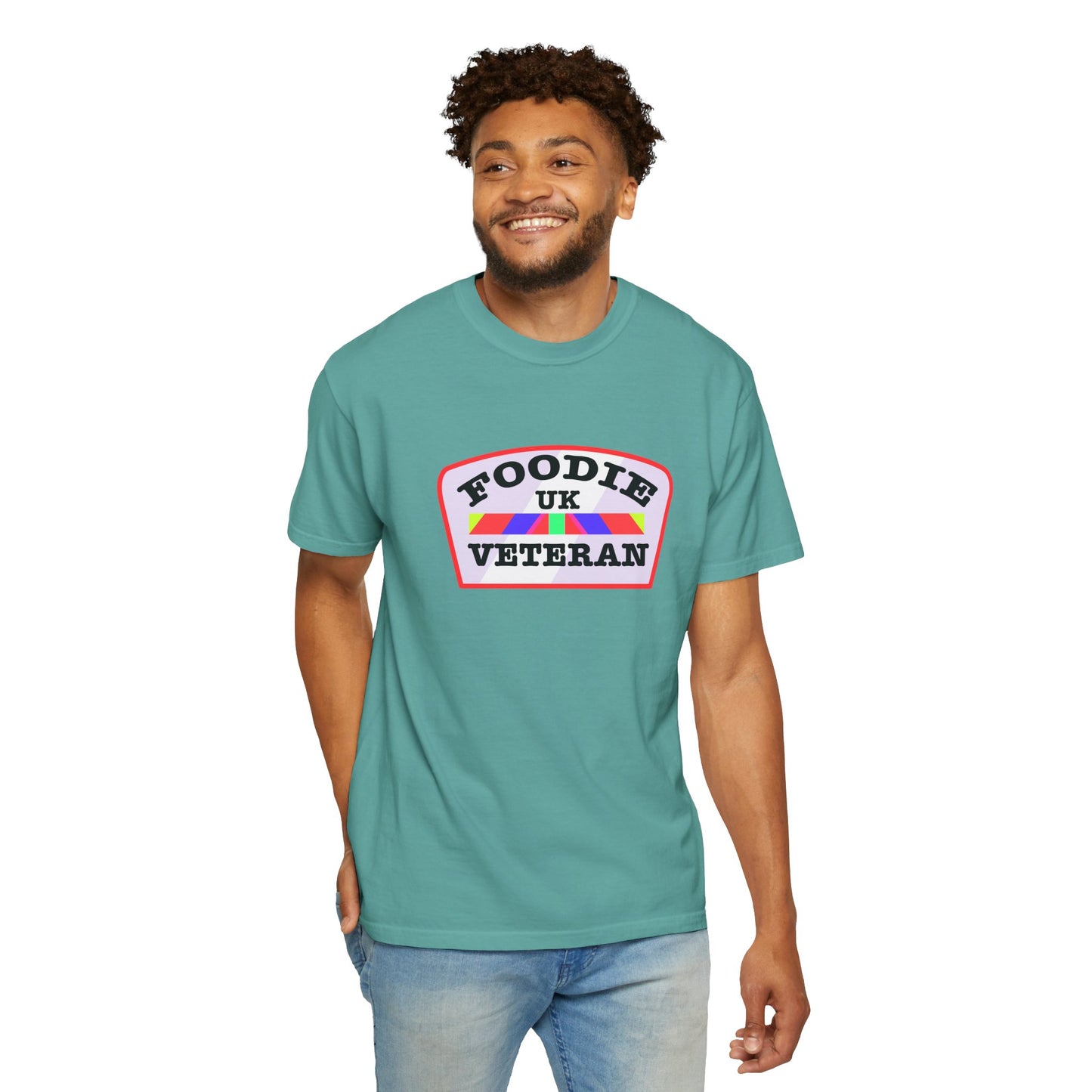 L.O.E.F Foodie Veteran UK Unisex Tee Shirt (Soft Pink)