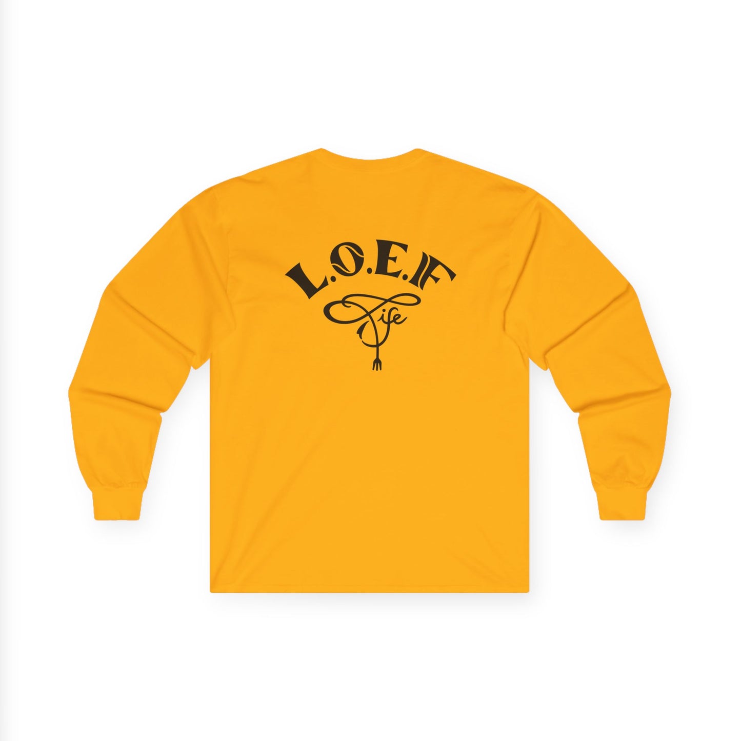 L.O.E.F Foodie 4Life Vegan Long Sleeve Tee (Fiery Red)