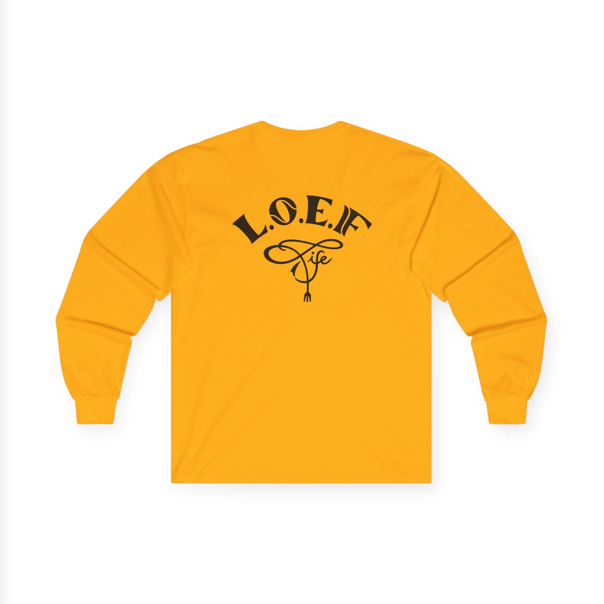 L.O.E.F Foodie 4Life Vegan Long Sleeve Tee (Fiery Red)