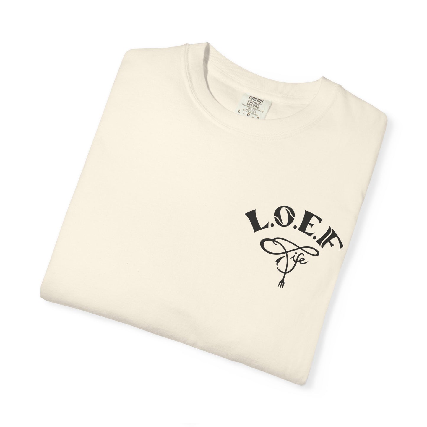 L.O.E.F Foodie 4Life Vegan Unisex Tee Shirt (Soft Pink)