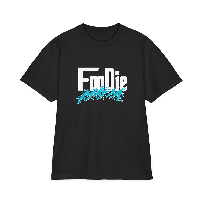 L.O.E.F White Foodie Mafia Unisex Tee shirt (Aqua Blue)