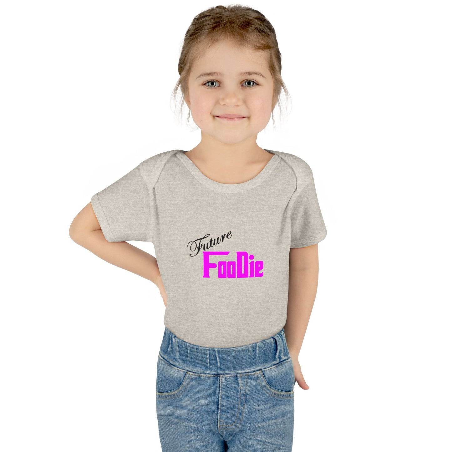 L.O.E.F Future Foodie Toddler Bodysuit (Fuchsia)