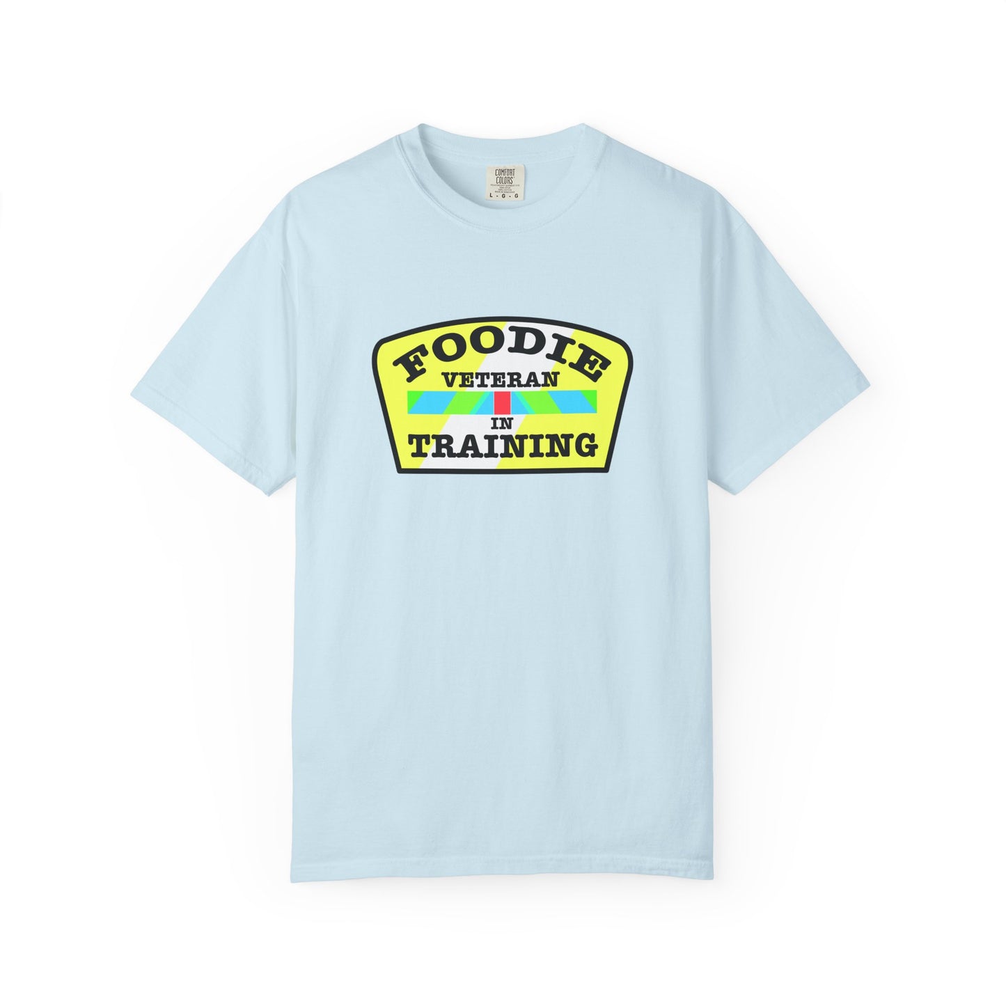 L.O.E.F Foodie Veteran IN TRAINING Unisex Tee Shirt (Yellow and Black)