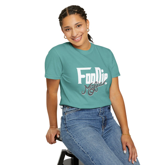 L.O.E.F White Foodie Mafia Unisex Tee shirt (Dark Grey)