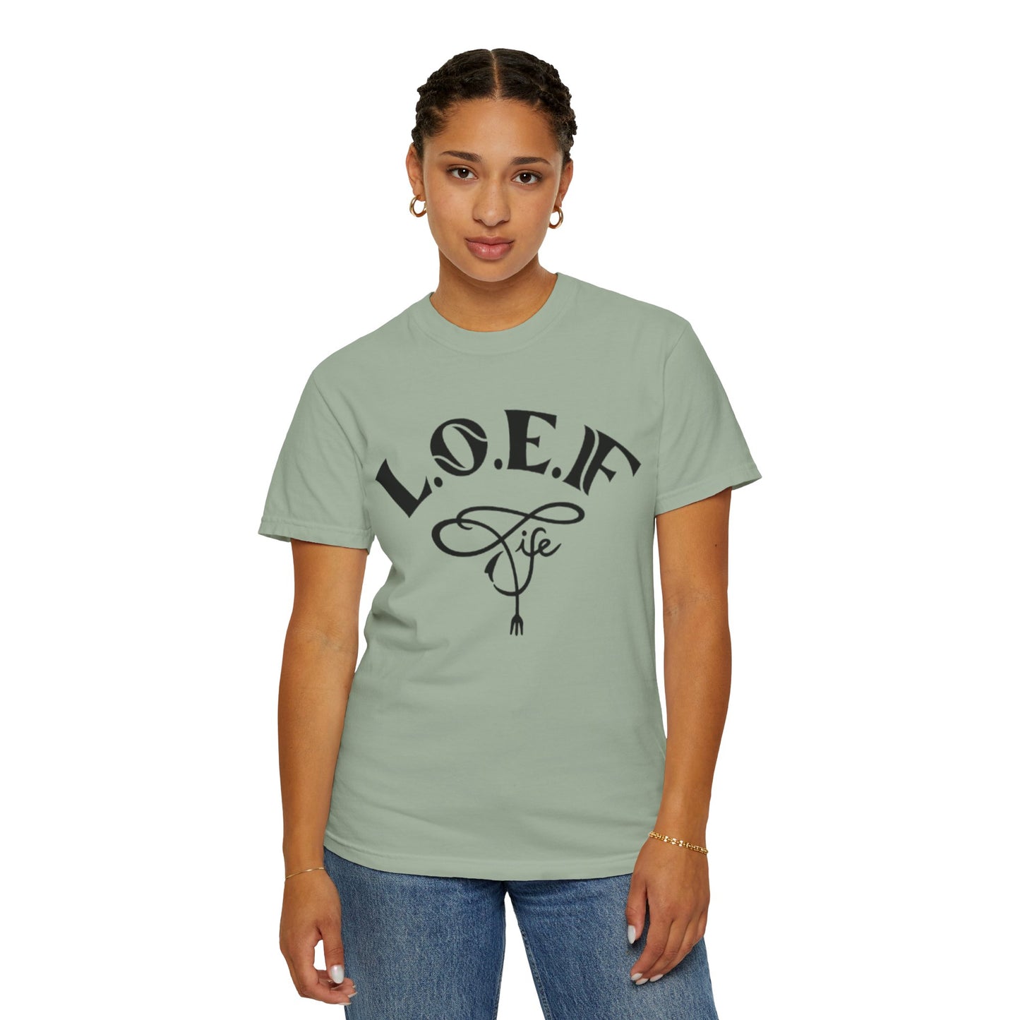 L.O.E.F Life Unisex Tee Shirt (Black)