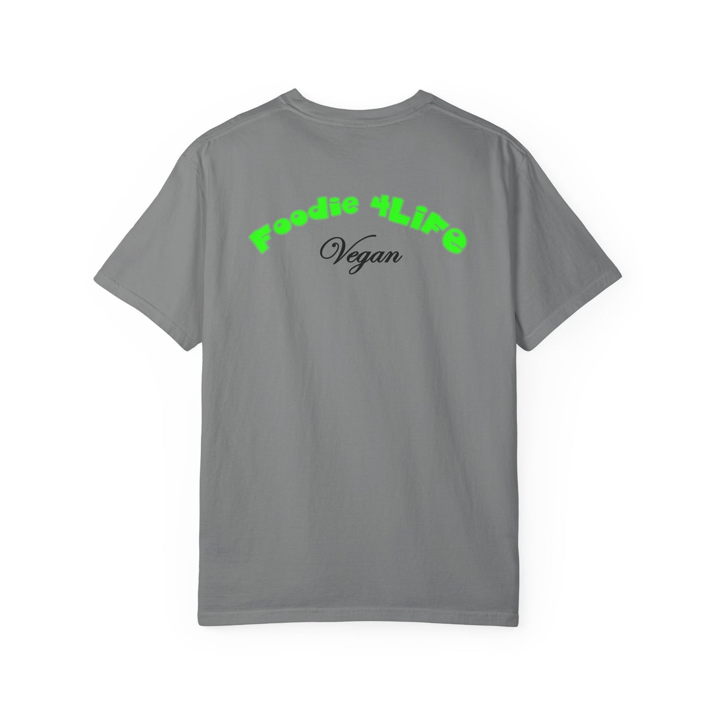 L.O.E.F Foodie 4Life Vegan Unisex Tee Shirt (Neon Green)