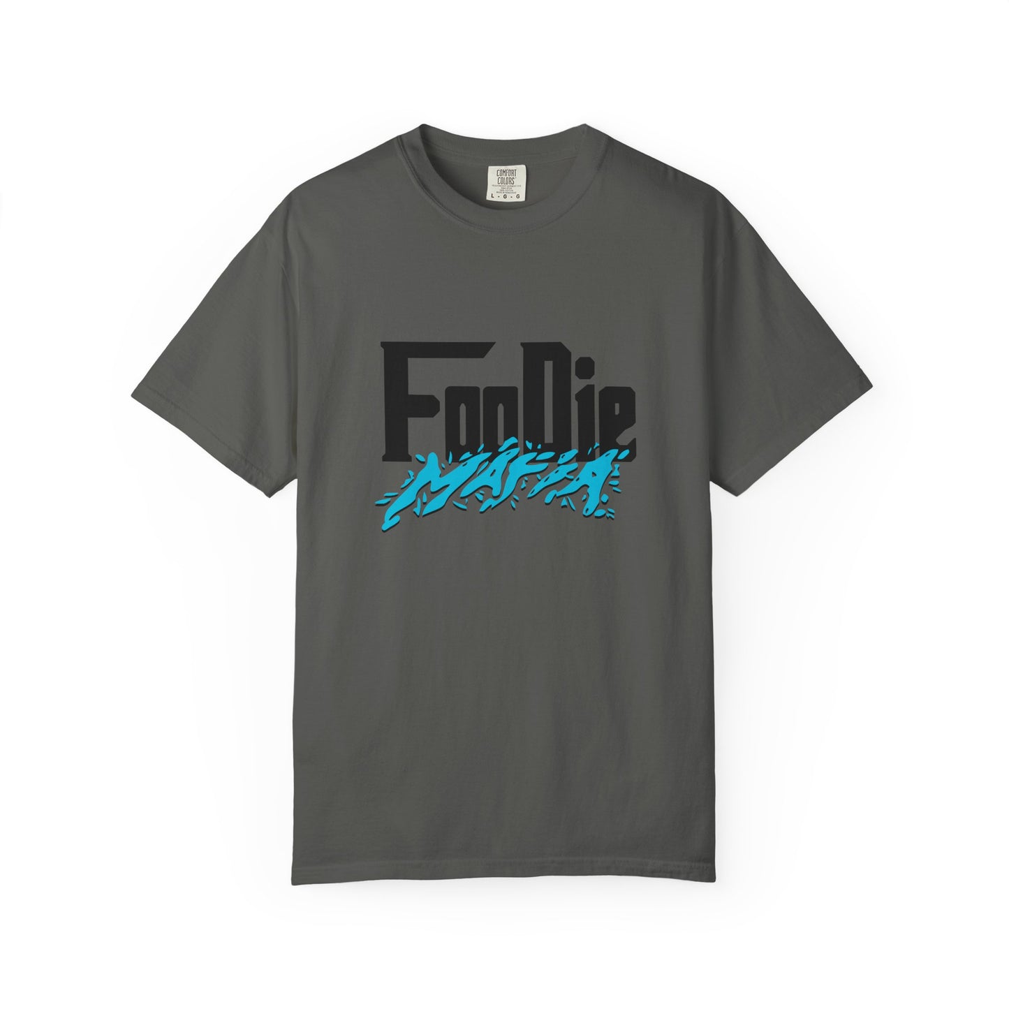 L.O.E.F Foodie Mafia Unisex Tee Shirt (Aqua Blue)