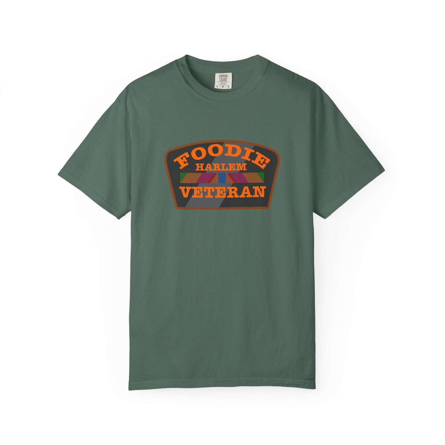 L.O.E.F Foodie Veteran HARLEM Unisex Tee Shirt (Orange)