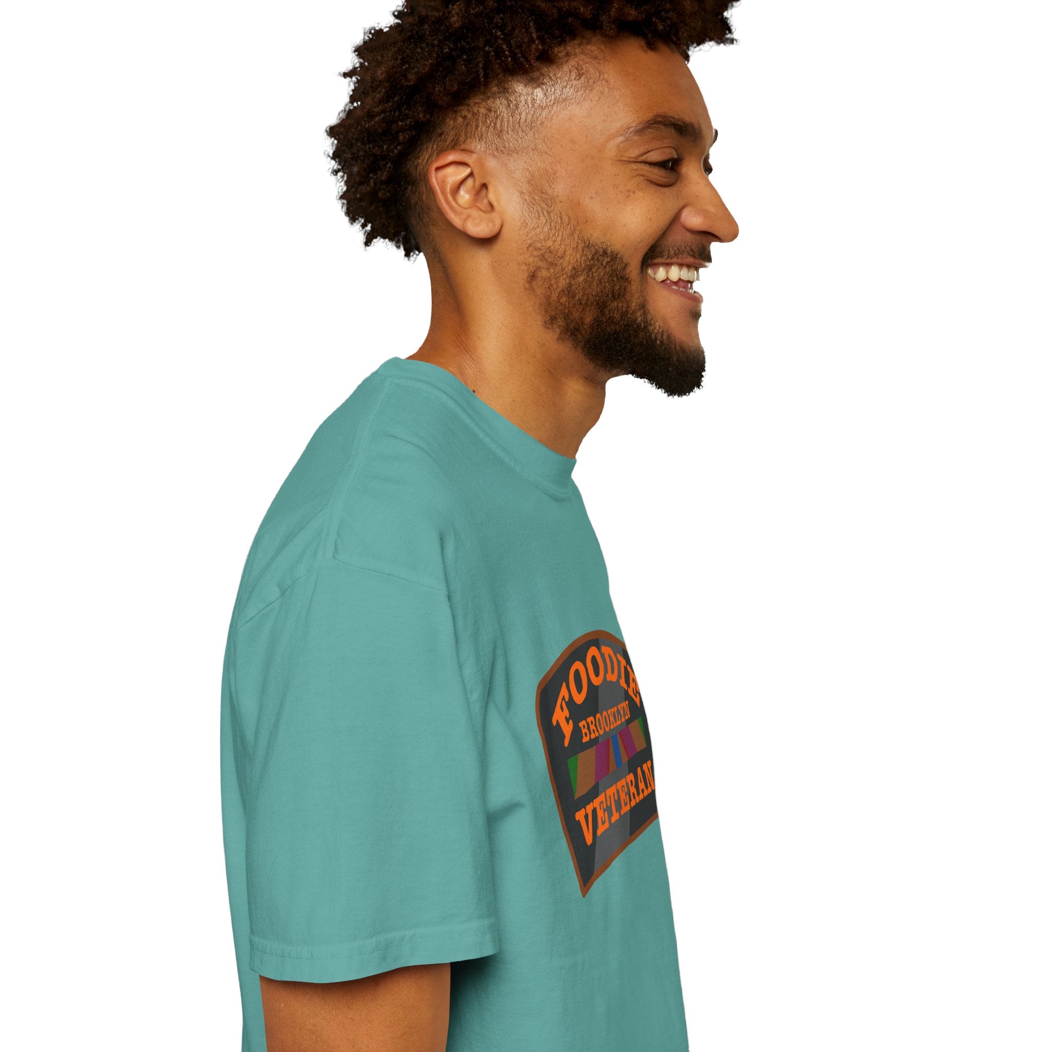L.O.E.F Foodie Veteran BROOKLYN Unisex Tee Shirt (Orange)