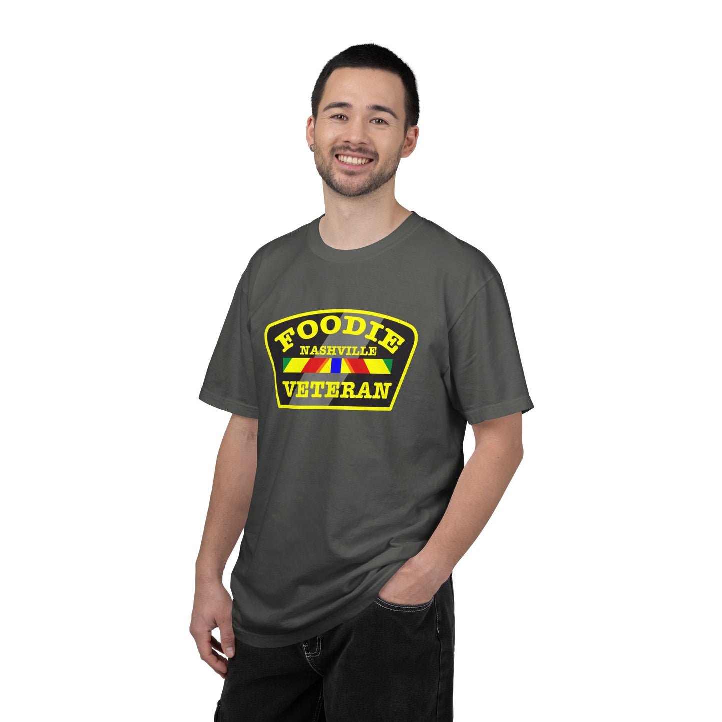 L.O.E.F Foodie Veteran NASHVILLE Unisex Tee Shirt (Yellow)