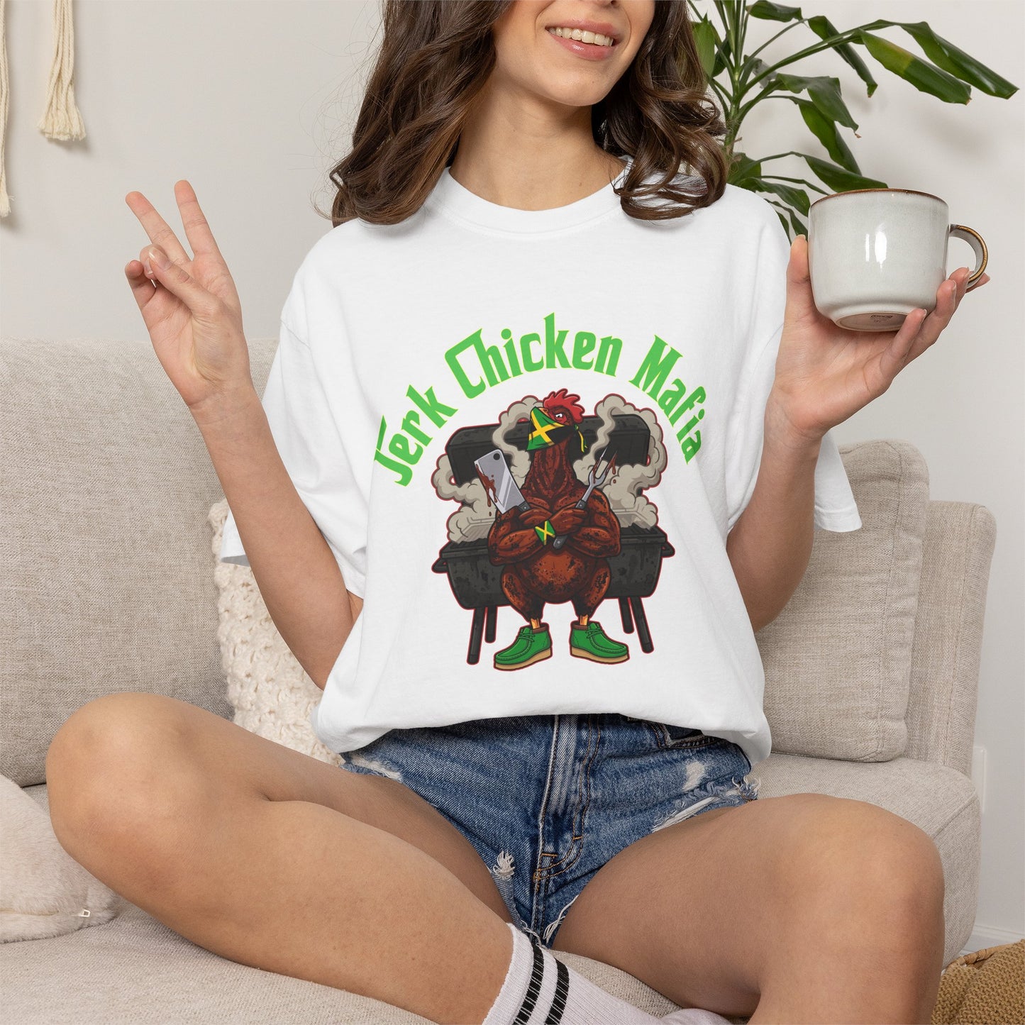 L.O.E.F Jerk Chicken Mafia Unisex Tee Shirt
