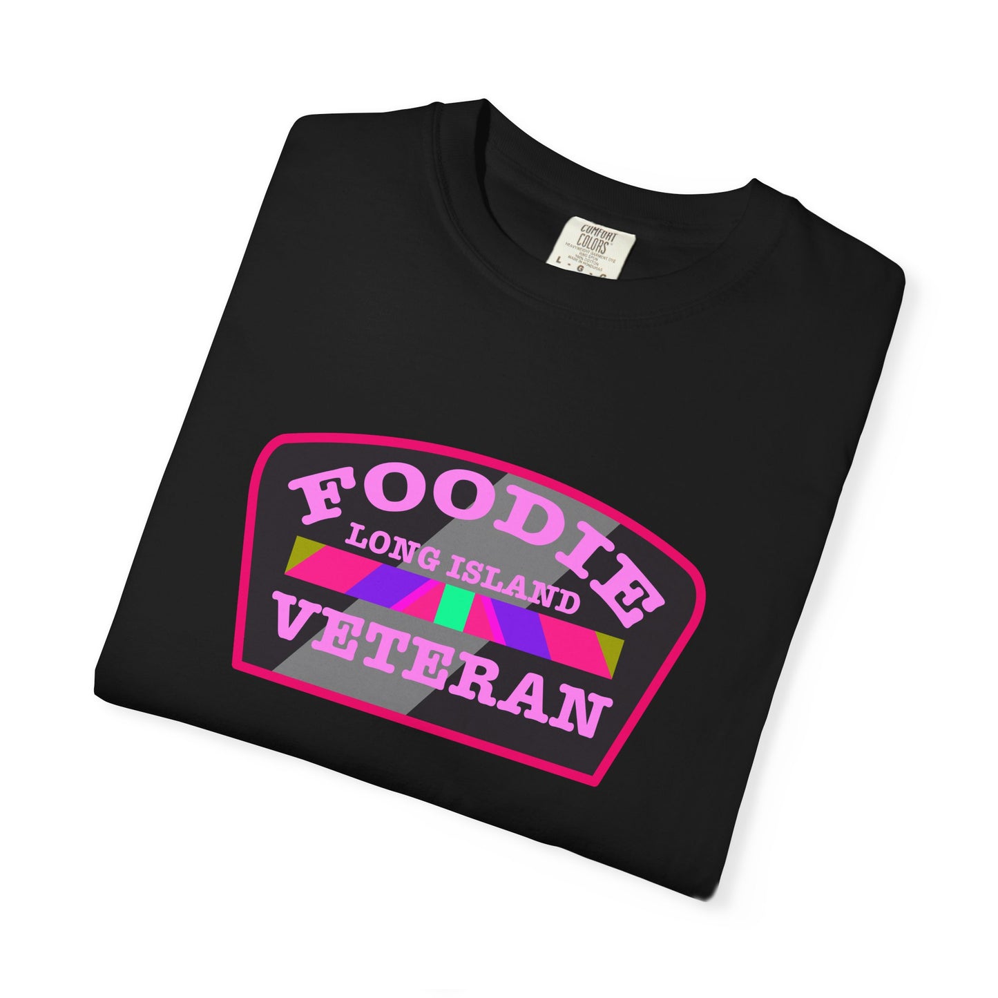 L.O.E.F Foodie Veteran Long Island Unisex Tee Shirt (Pink)