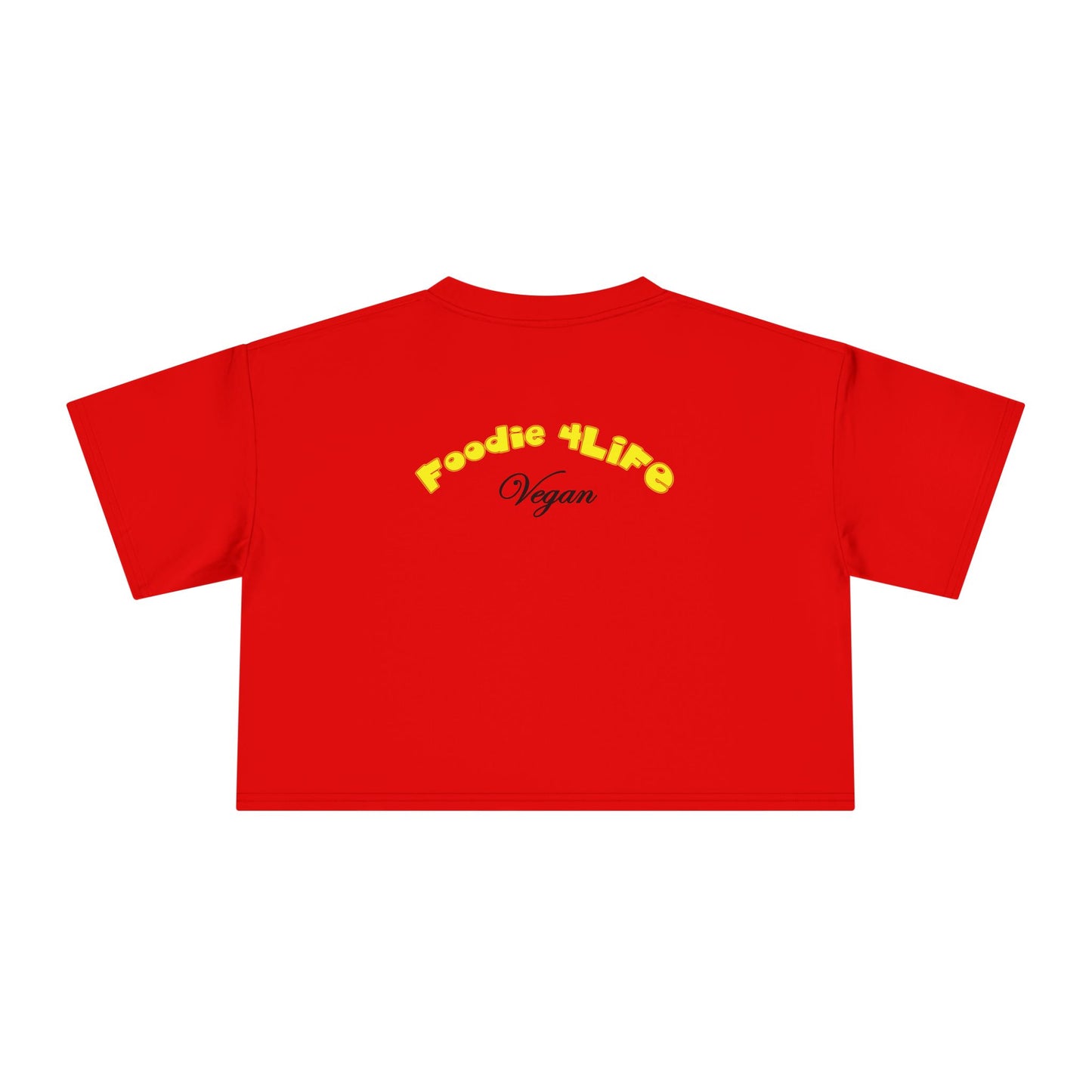 L.O.E.F Foodie 4Life Vegan Crop Tee (Flourescent Yellow)