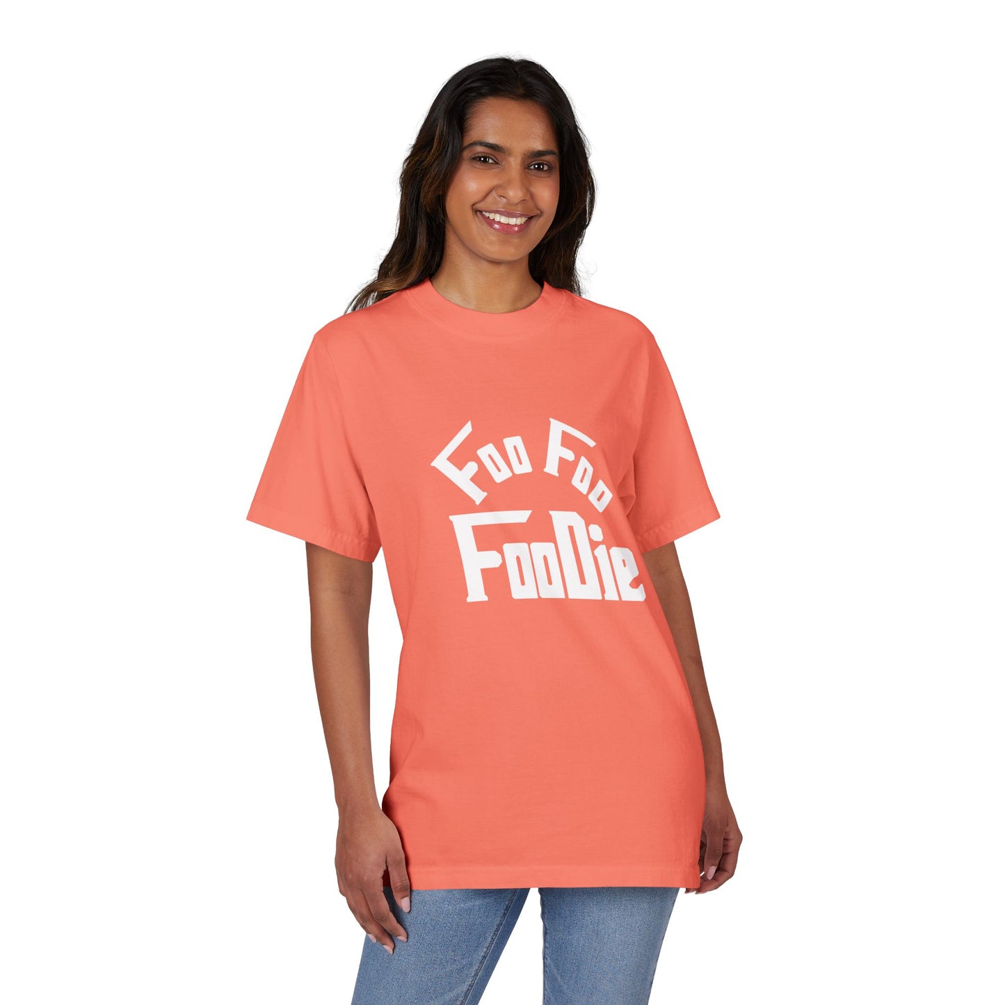 L.O.E.F Unisex FOO FOO FOODIE Tee Shirt (White)