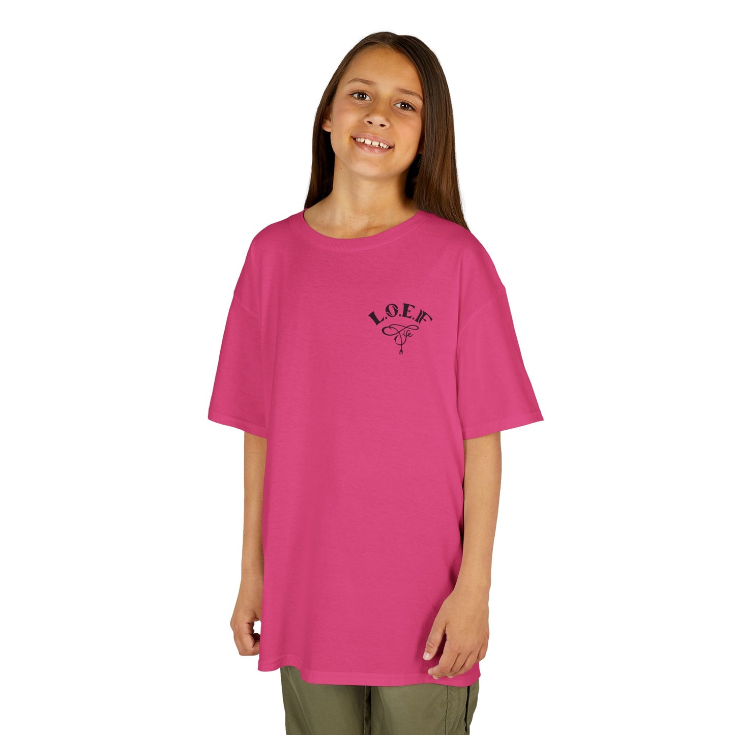 L.O.E.F Foodie 4Life Young Tee Shirt  (Black)