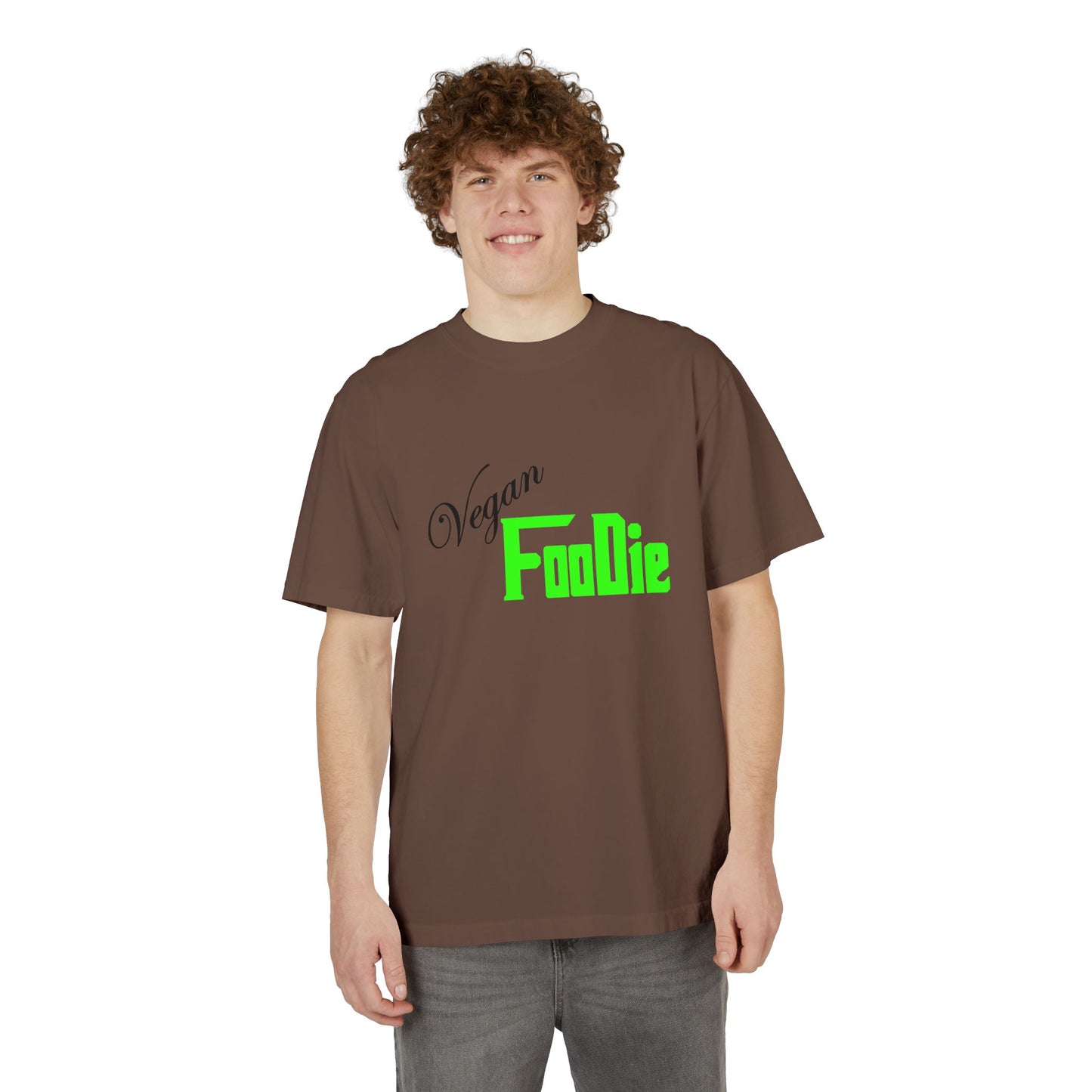 L.O.E.F Unisex Vegan Foodie Tee Shirt (Neon Green)