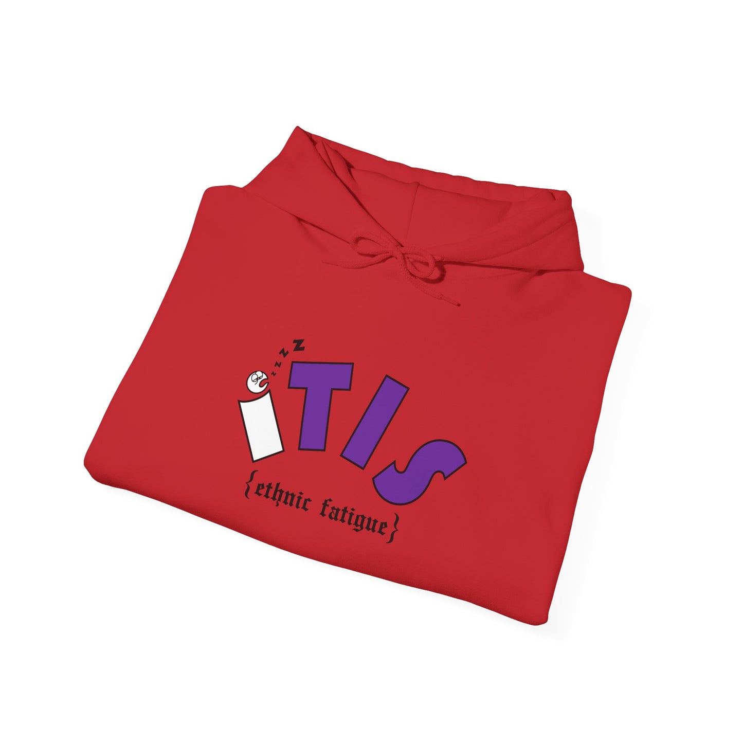 L.O.E.F ITIS Unisex Hooded Sweatshirt (White and Purple)