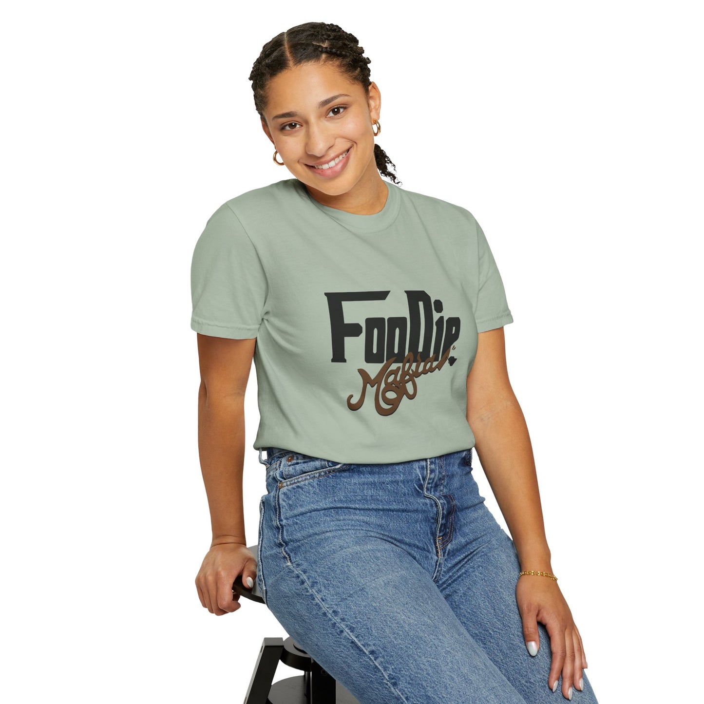 L.O.E.F Foodie Mafia Unisex Tee shirt (Dark Brown)