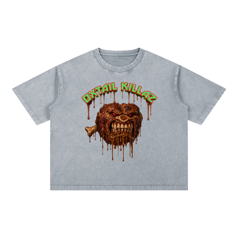 Mineral Wash Boxy Cotton T-Shirt