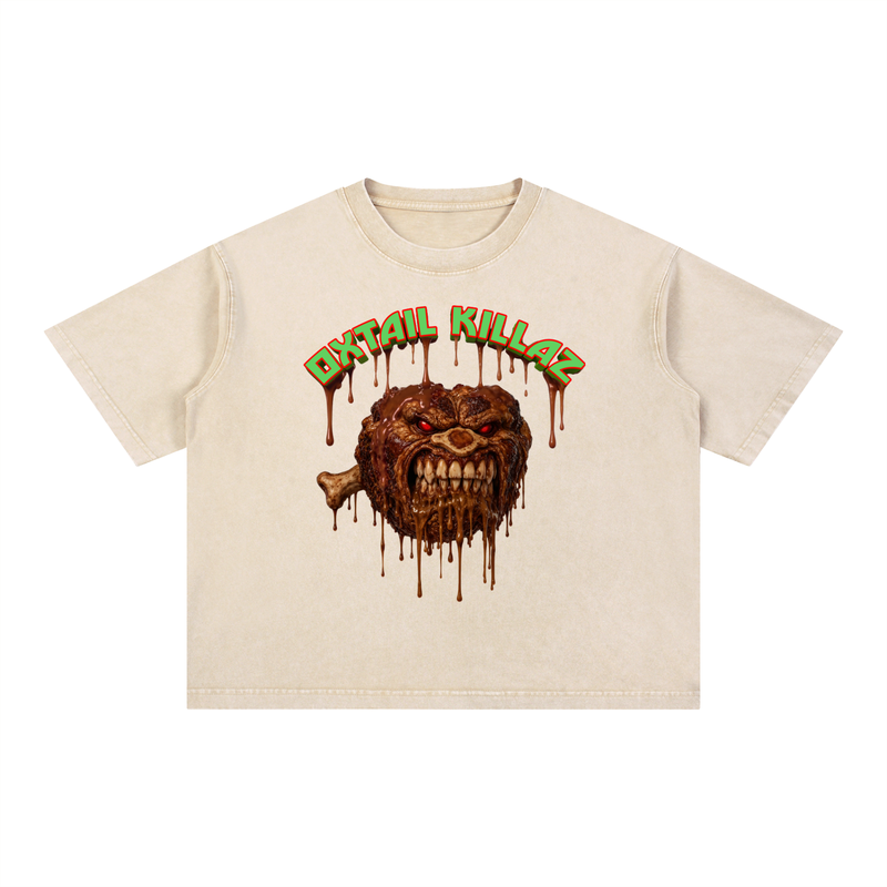 Mineral Wash Boxy Cotton T-Shirt