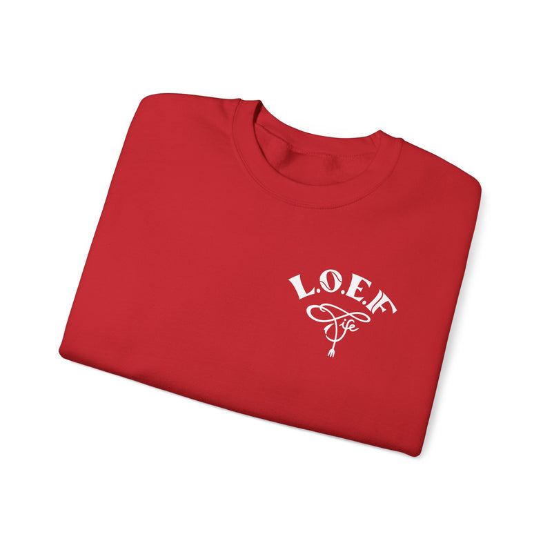 L.O.E.F Foodie 4Life Vegan Sweatshirt (White)