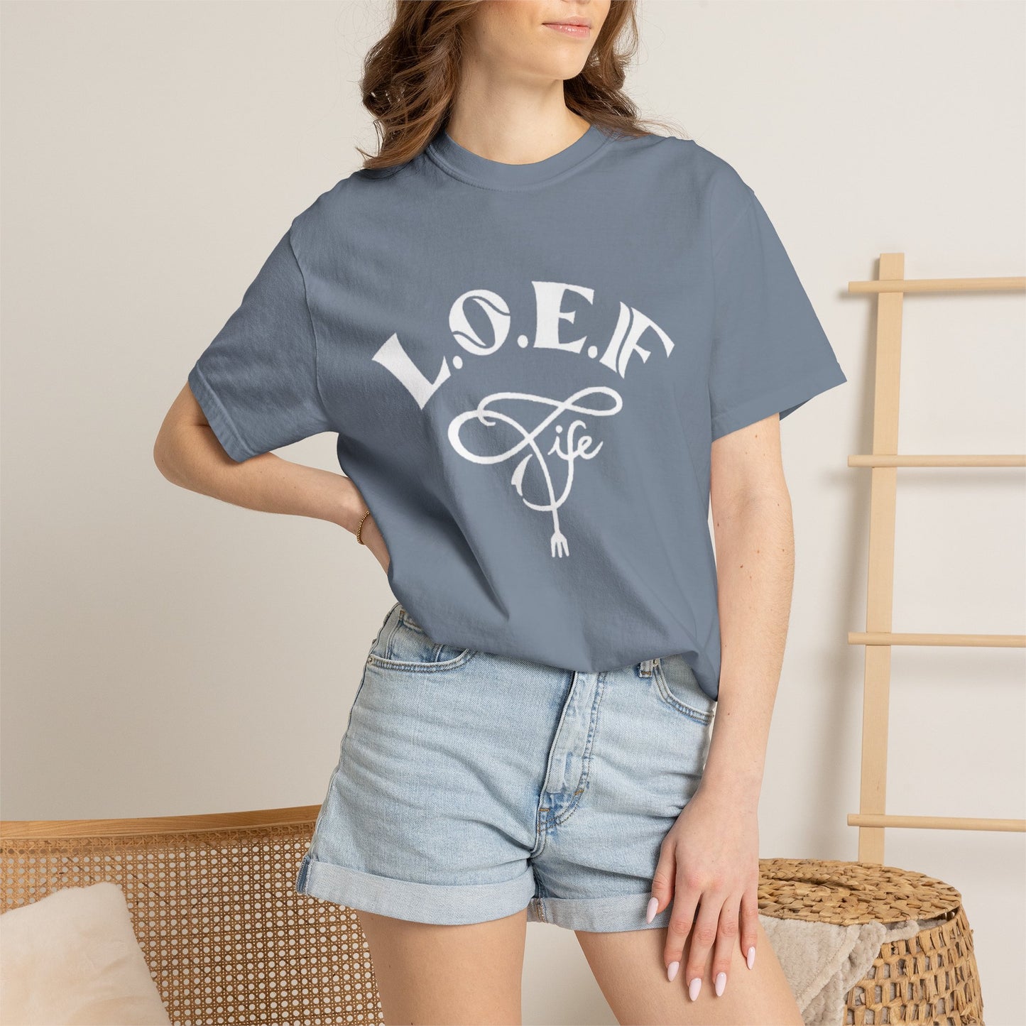 L.O.E.F Life Unisex Tee Shirt (White)