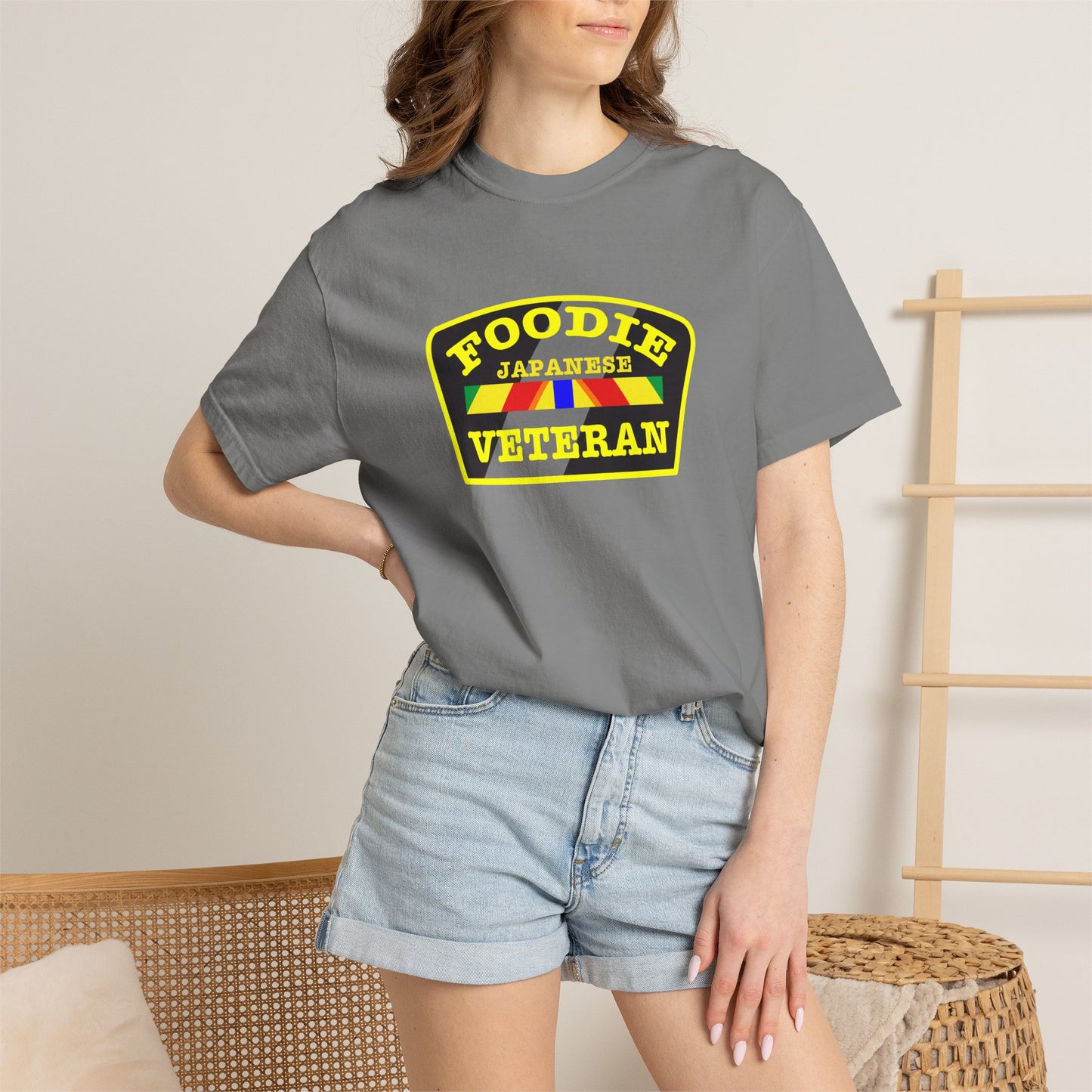 Foodie Veteran Japanese Flag T-Shirt